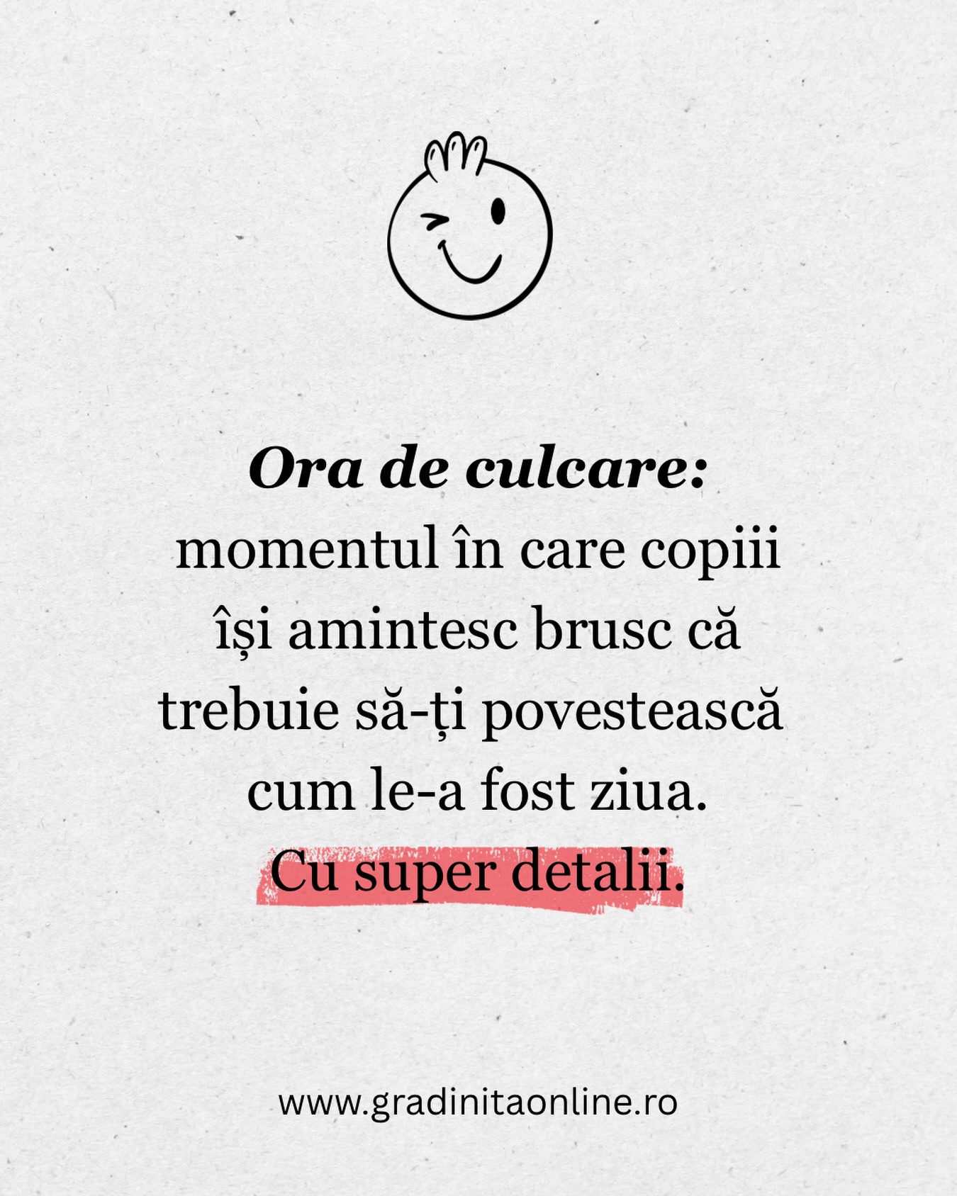 Cele mai ‘urgente’ povești și întrebări apar seara, fix înainte de somn 😅
#gradinitaonline #parenting #viatadeparinte #mama