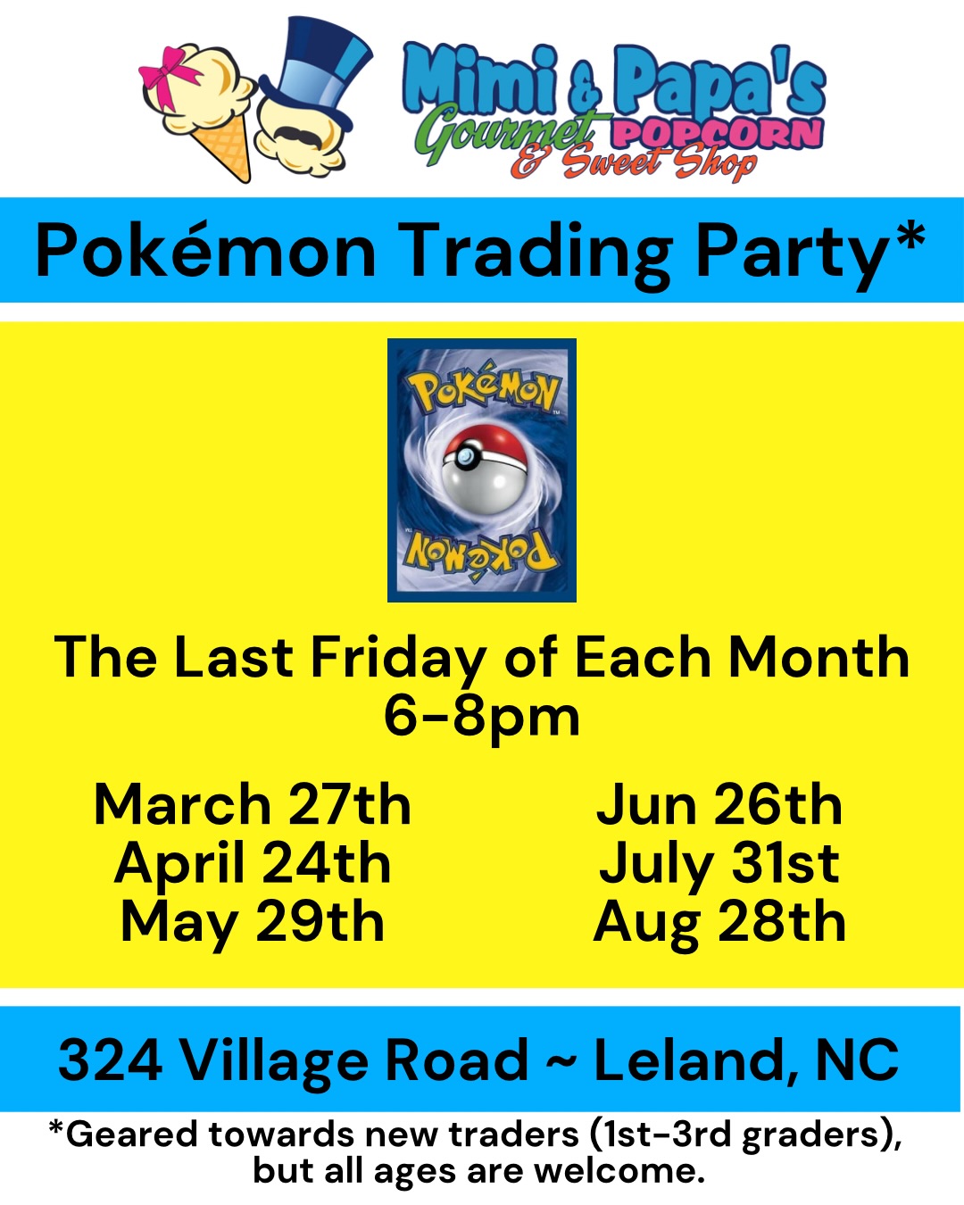 Pokémon Trading is happening now!
Y’all come on over!
Ash is even here! (So sweet!)