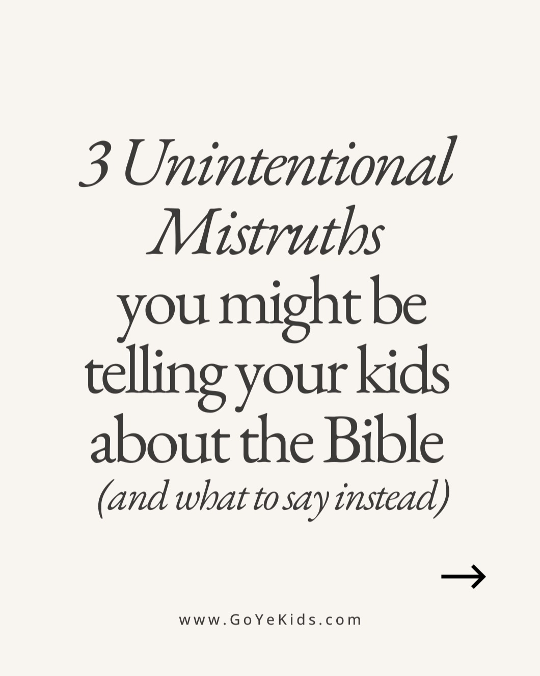 Is it possible that you might be teaching your students mistruths about the Bible without even knowing it?
Check out these three common mistruths along with statements you can say instead to be more biblically accurate 📖
