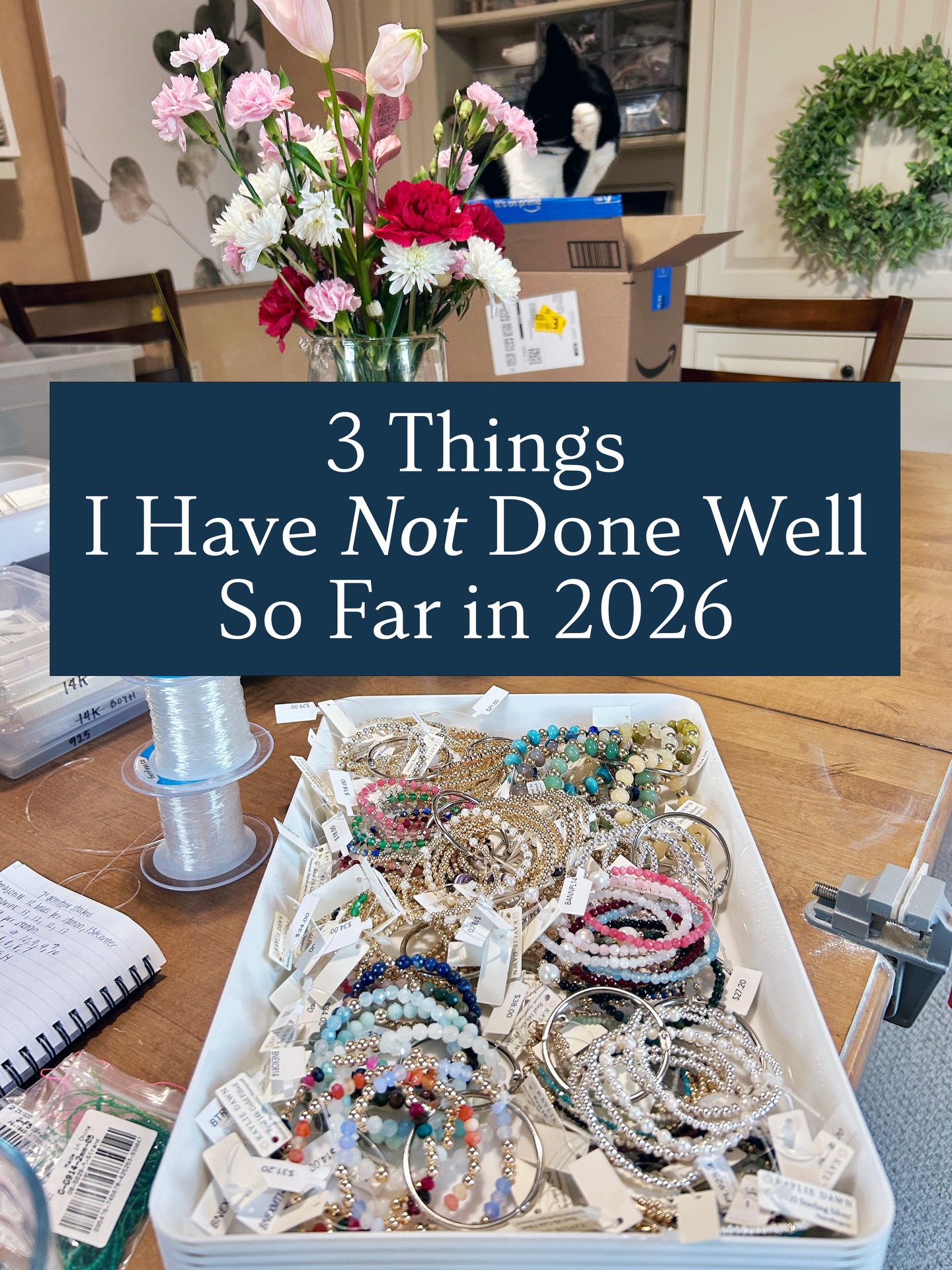 Running a small business isn’t just wins and pretty product photos. Sometimes it looks like this: questioning your decisions, falling behind, and wondering if the things that used to work… still do.
Not perfect, but moving forward.🤍✌️
xo, Kaylie
Woman-owned | Small business | Wholesale jewelry | Faire sellers | #smallbusiness | #2026 | #honest