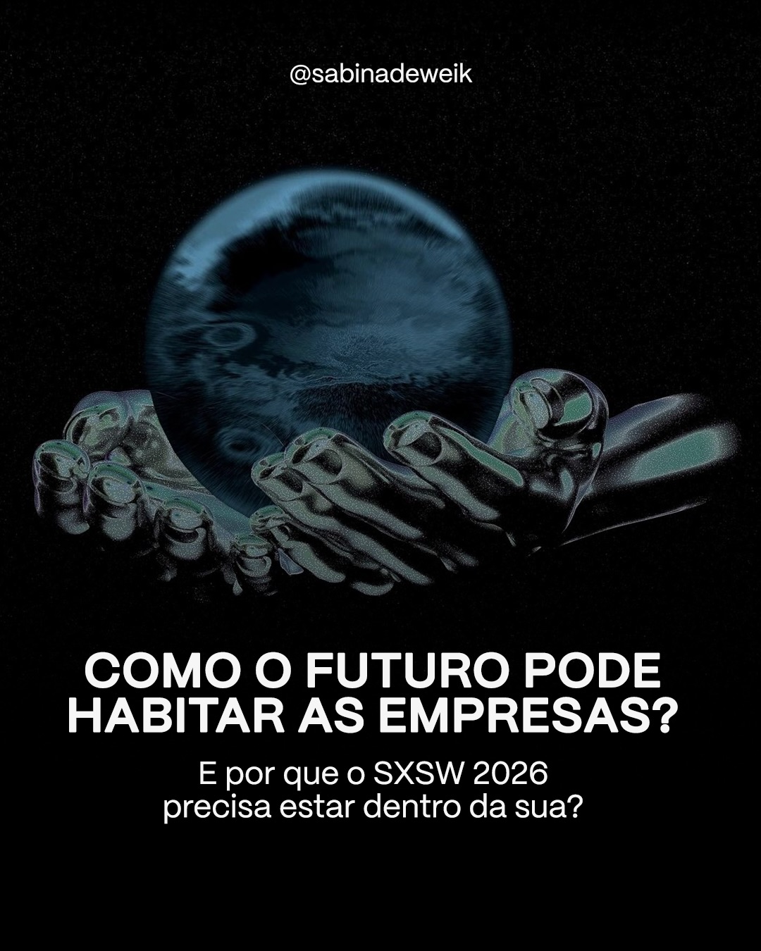 O SXSW 2026 deixou algo claro. 🔎
Em um cenário de excesso de informação e decisões aceleradas, o verdadeiro diferencial competitivo deixa de ser acesso e passa a ser discernimento.
A Masterclass Pós SXSW 2026: Conectando os Pontos foi desenhada para líderes, gestores e empreendedores que precisam transformar sinais dispersos em leitura estratégica e tomar decisões mais acertadas em contextos complexos.
Garanta a sua participação pelo link na bio e prepare-se para levar os insights que vamos trabalhar juntos para o seu time! 📲
#SabinaDeweik #SXSW #masterclass