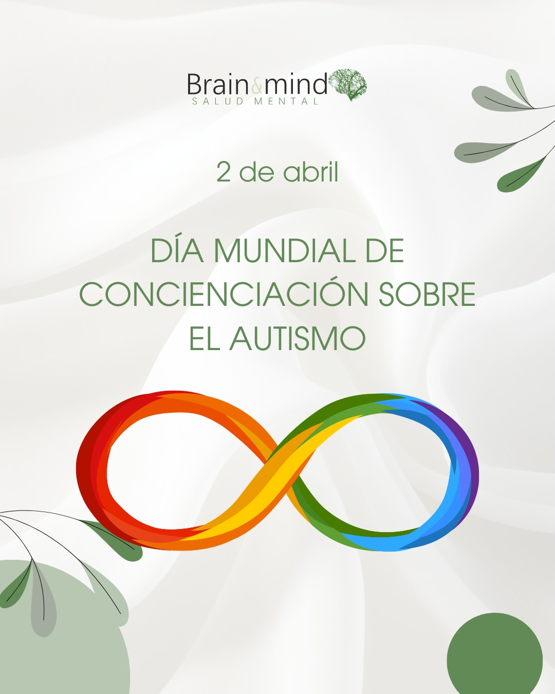 2 de abril | Día Mundial de Concienciación sobre el Autismo
Hablar de autismo es hablar de diversidad, de distintas formas de percibir, sentir y relacionarse con el mundo.
El objetivo es comprender, respetar y generar espacios donde cada persona pueda desarrollarse desde sus propias fortalezas.
La información, la empatía y la inclusión son clave para construir una sociedad más consciente.
#autismo #neurodiversidad #saludmental #inclusion #brainandmind