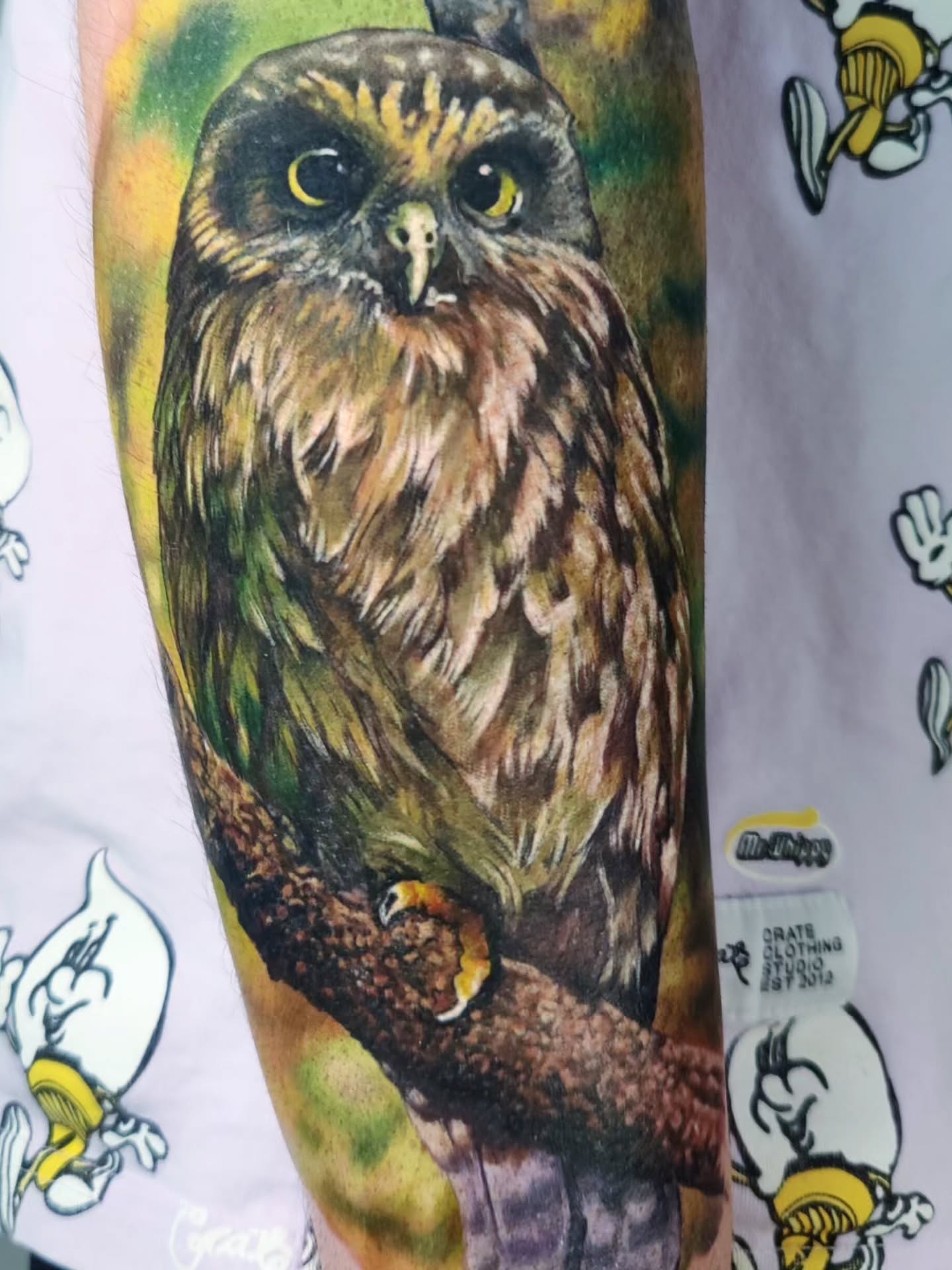 Lil morepork added to the outer sleeve
The top part about 2 years healed.
Thaaaaaanks and have a lovely day!
.
...
.
@intenzetattooink @eztattooing @ghostlineapp @afterart.newzealand @inkpro_nz @fkirons @hustlebutterdeluxe #intenze #intenzeink #intenzeteam #afterart #ghostlineapp