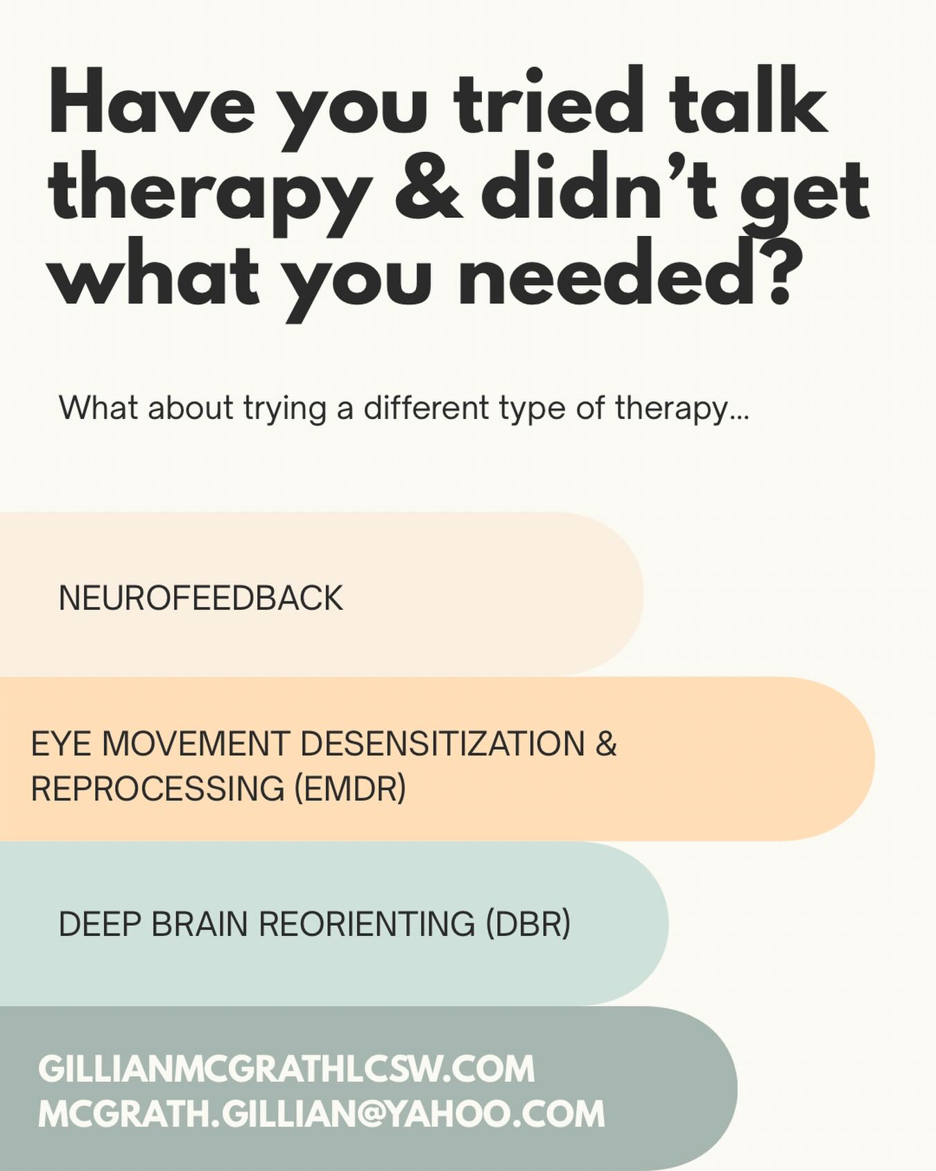 **Website link in Bio**
#mentalhealthawareness #therapy #emdr #neurofeedback #dbr