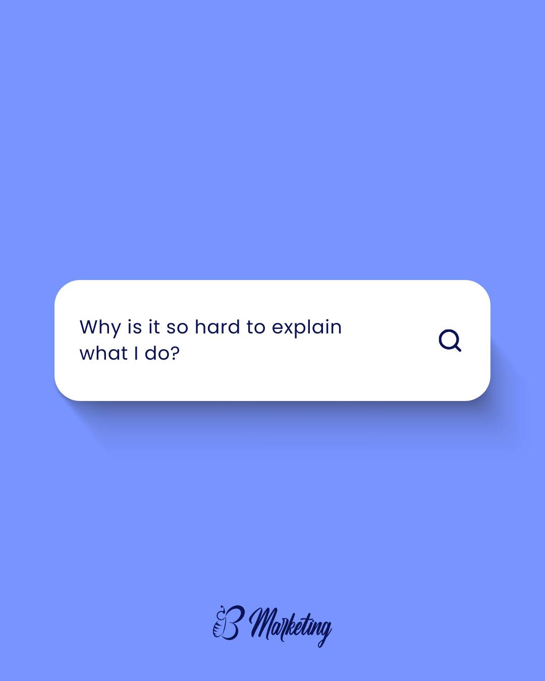 Such a common question and an important one. đ
When it feels hard to explain what you do, itâs usually not because youâre unclear or inexperienced. Itâs because youâre so close to the work that everything feels obvious in your head.
Clarity comes from shifting the focus outward. When you center your message on who you help and how their life or work is better because of it, the words get easier, and the connection gets stronger.
If explaining what you do feels clunky or complicated, thatâs a sign it might be time to simplify, not overthink. â¨
#BMarketing #MarketingClarity #BrandMessaging #MarketingStrategy #ShowUpWithConfidence"