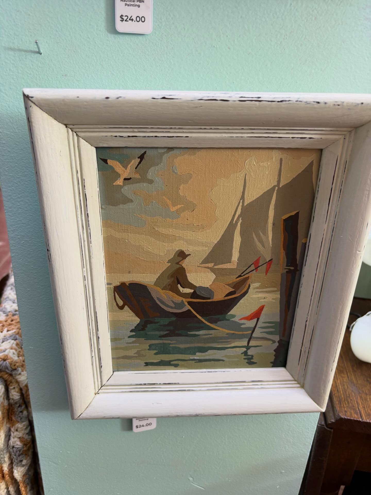 Dropped a few things off at Mustard Seed Mercantile this morning on my way to Peru. Just a few because it’s in the way so why not??? #junkismylife #lakelife #paintbynumbers #welcomehomevintagetour #vintagedecortour