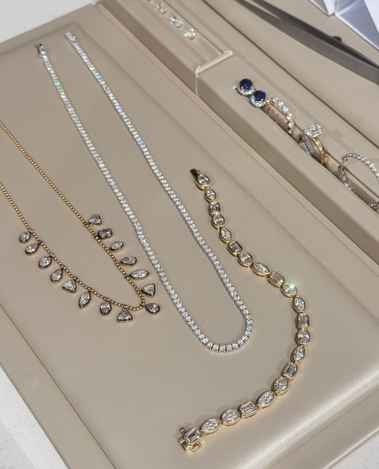 The 10th-anniversary hunt is on. ✨💎
We’re currently in the middle of a sourcing project for a 10th-anniversary gift, and I couldn’t resist pulling a few of my favorite everyday essentials for the tray, too.
The Forever Finer Standard:
The Brief: We define your "Must-Haves" and "Dream-Haves."
The Source: Leveraging our private network of global wholesalers to find stones and pieces that never hit the public market.
The Reveal: You choose from a curated tray designed specifically for your vision (like this one!)
🔗 Link in bio to see our portfolio and start your journey.
#jewelrysourcing #finejewelry #anniversarygift