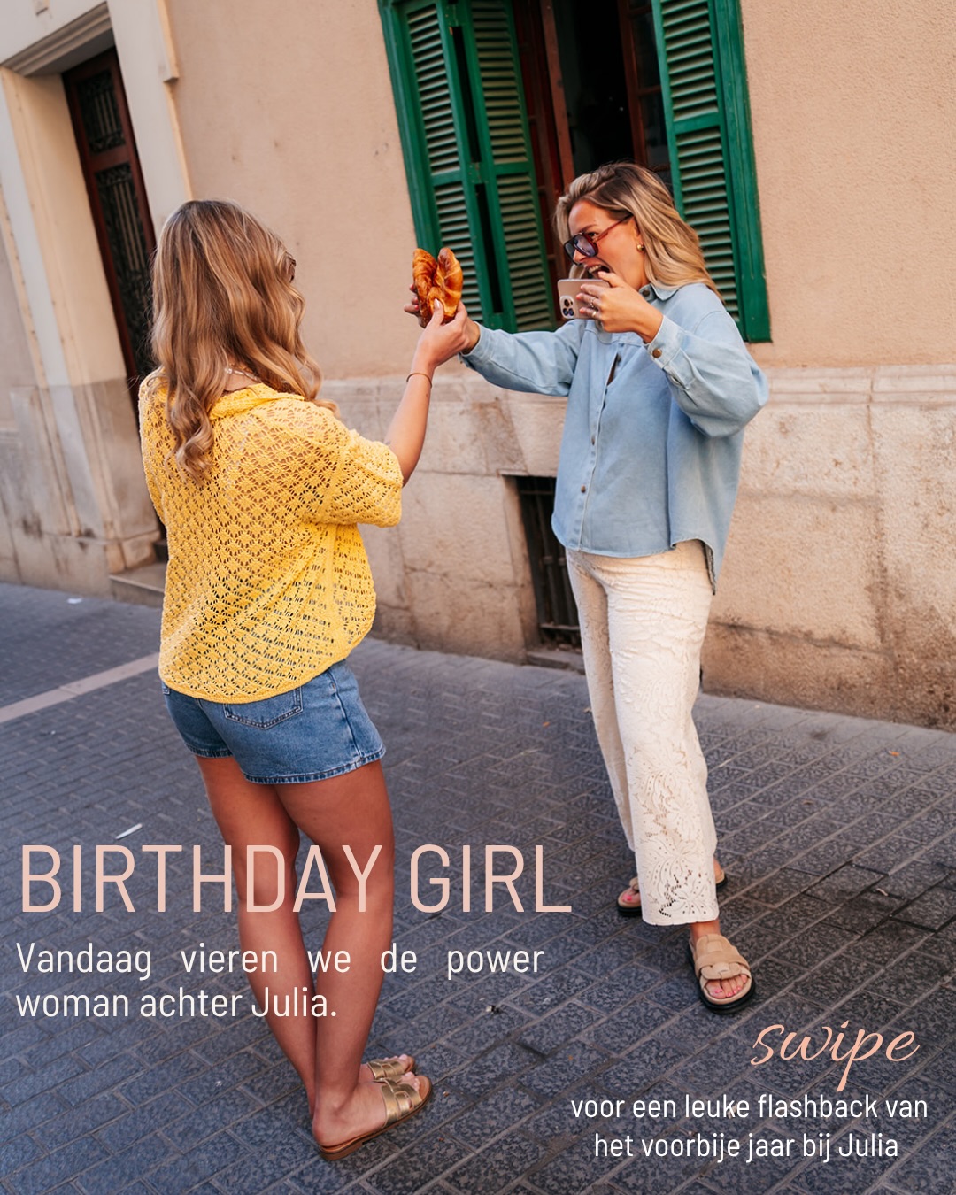 Cheers op de power woman achter Julia! Happy birthday to @birgittebeishuizen 🩷🩷swipe voor mega mooie momenten van het voorbije jaar!
#juliabybb #birthday #powerwoman #newdrop #flashback