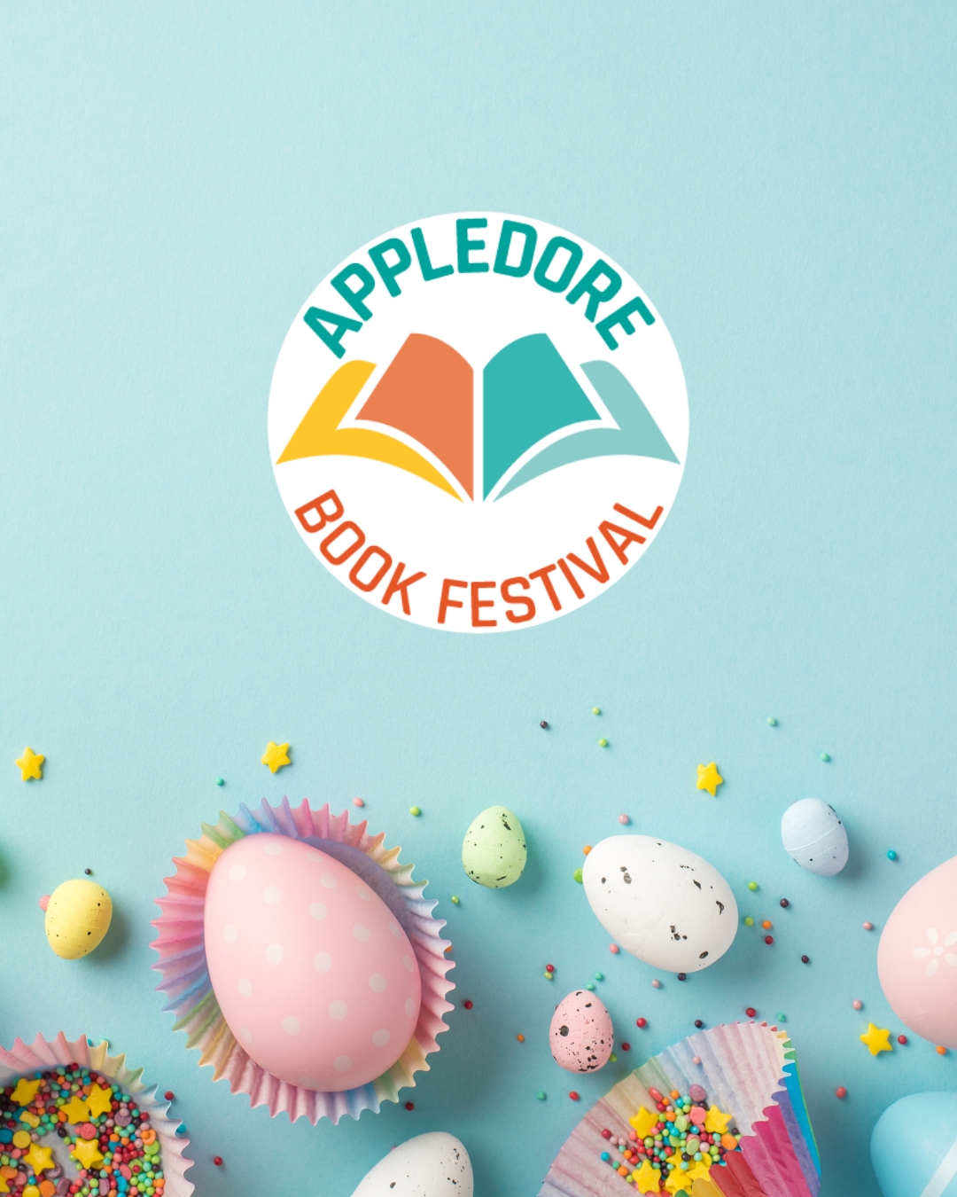 🎪 Wishing you all a very Happy Easter from everyone at the Appledore Book Festival 🐰 🐣