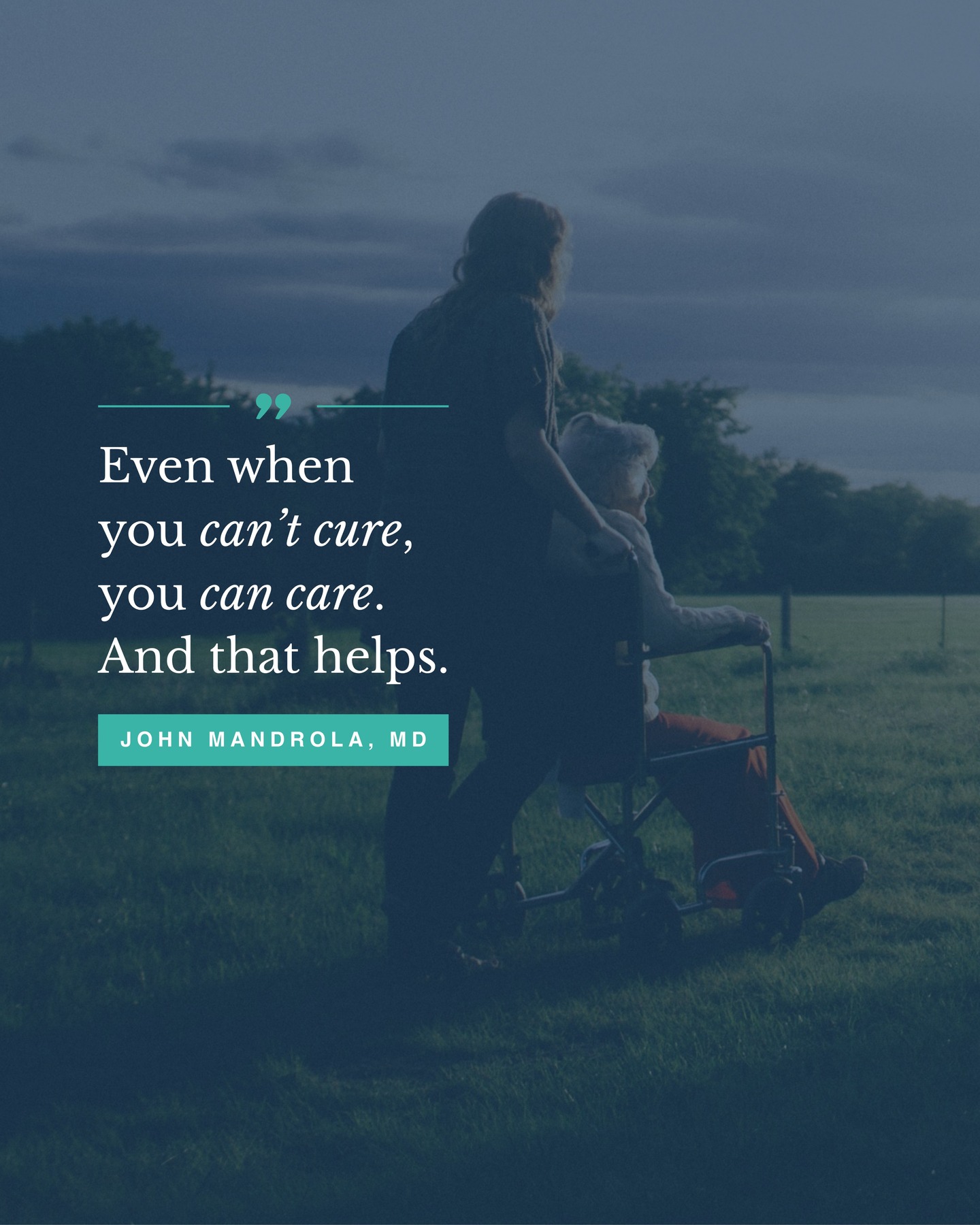 Medicine isn’t only about fixing.
Sometimes it’s about presence, listening, and steadiness.
Care itself is therapeutic—for patients and for those who give it.
