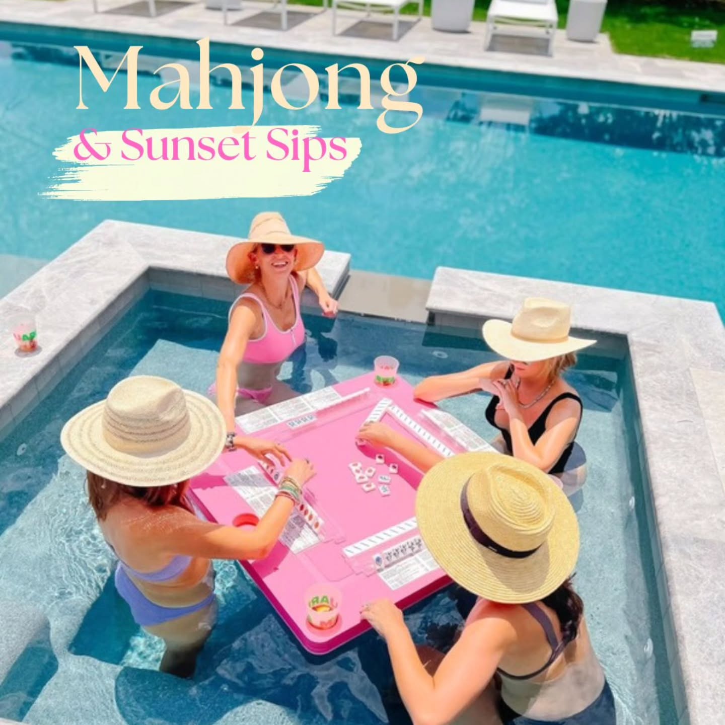 Sunset, Rosé, and Mahjong ✨
Introducing our newest obsession: Mahjong & Sunset Sips 🍸🌅
A little friendly competition, a lot of laughs, and the kind of golden hour that makes everything feel extra special.
Whether you’re here to win or just sip rosé with your girls, this is your sign to slow down, soak it in, and celebrate in style 💋
Because every bachelorette deserves a moment like this.
.
.
#MiamiBachelorette #MahjongMiami
#BacheloretteMiami #MiamiMahjong
#MahjongBachelorette