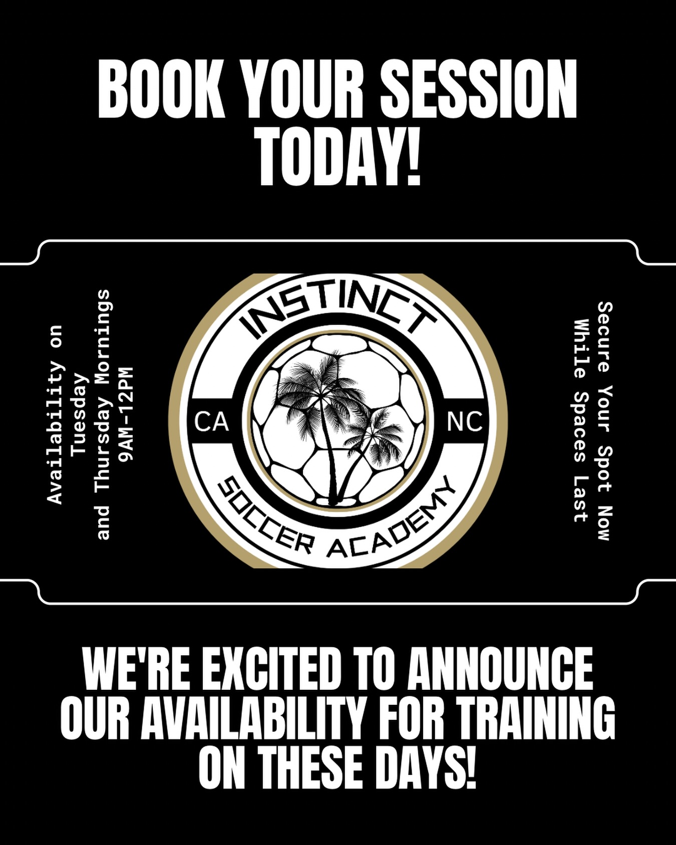 Morning spots are officially OPEN. ⚽🔥
We’re now training on:
📅 Tuesdays & Thursday mornings (9AM–12PM)
If your player is serious about improving their:
• Decision making
• Technical ability
• Confidence on the ball
This is where it happens.
We don’t just run sessions…
We develop complete players.
⚠️ Limited spots available, once they’re gone, they’re gone.
📲 DM “TRAIN” to lock in your spot.