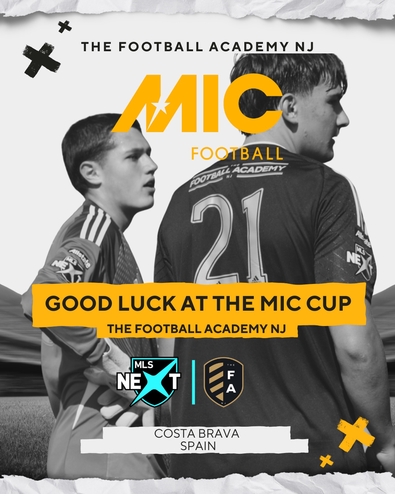 Good Luck to our teams out at the MIC CUP.
The teams get to face some amazing match ups out in Spain as they will take on some prestigious clubs such as @nufc and @atleticodemadrid
Have a great time boys!
#TheFAway #miccup #spain