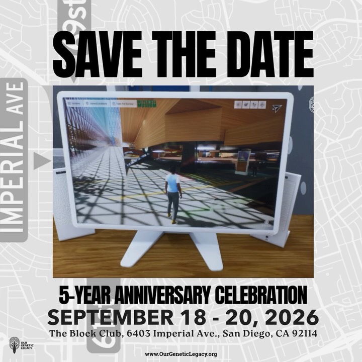 🔥✨ SAVE THE DATE ✨🔥
We’re bringing the virtual world to LIFE for 3 days and bringing innovation to the community 🚀
Excited to announce our 5-Year Anniversary + We The People Museum Relaunch
📍 @theblockclubsd
🖤 @sandiegoblackartsandculture
🤝 In partnership with @gomuseums and @sddesignweek
🗓 September 18–20, 2026
For 3 days, our virtual museum comes to life with:
🗺 A fully 3D interactive museum experience
🎨 Brand new exhibits
🛠 Hands-on workshops
🎤 Career panels featuring Black and Brown STEAM professionals
🚀 Drone Soccer demos
🌊 Underwater ROV demos
👩🏽🚀 Youth-built innovation
This is more than an event…
This is where design, tech, culture, and community collide.
✨ More details coming soon
#OurGeneticLegacy #VirtualMuseum #SanDiegoDesignWeek #Innovation #Community