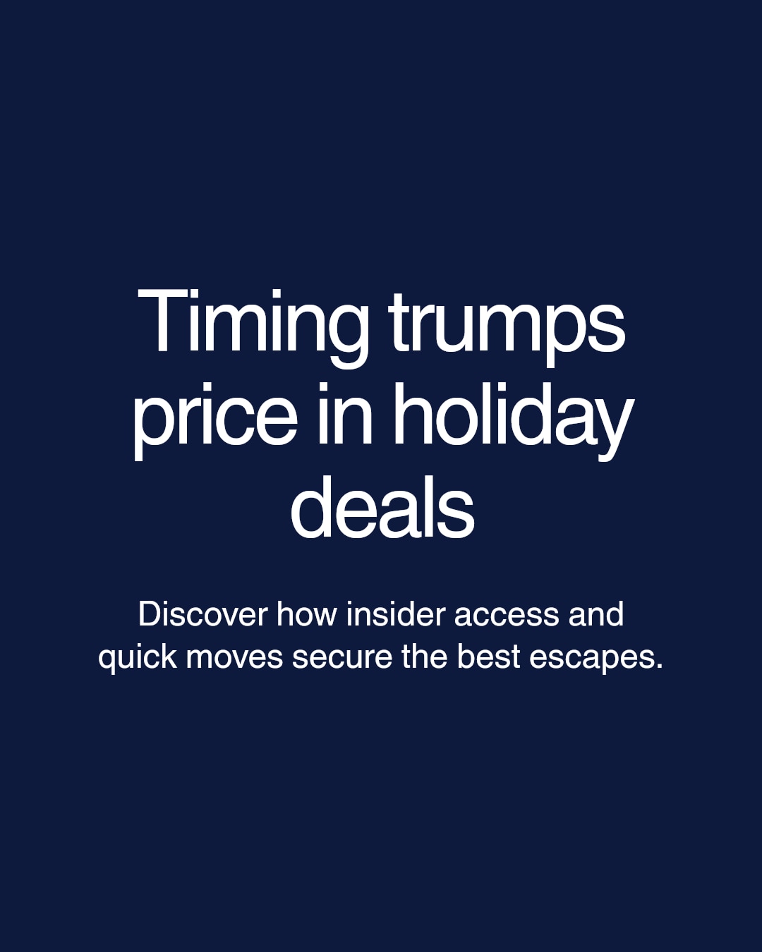 When availability is tight, a premium holiday deal isn't just about price—it's about timing, insider access, and flexibility.
Look beyond obvious offers: check for last-minute cancellations, ask about exclusive partner rates, and be ready to book the moment the perfect option appears.
Have you ever snapped up a holiday gem against the odds? Share your story below or DM us for expert tips tailored to your next trip.
Link in bio