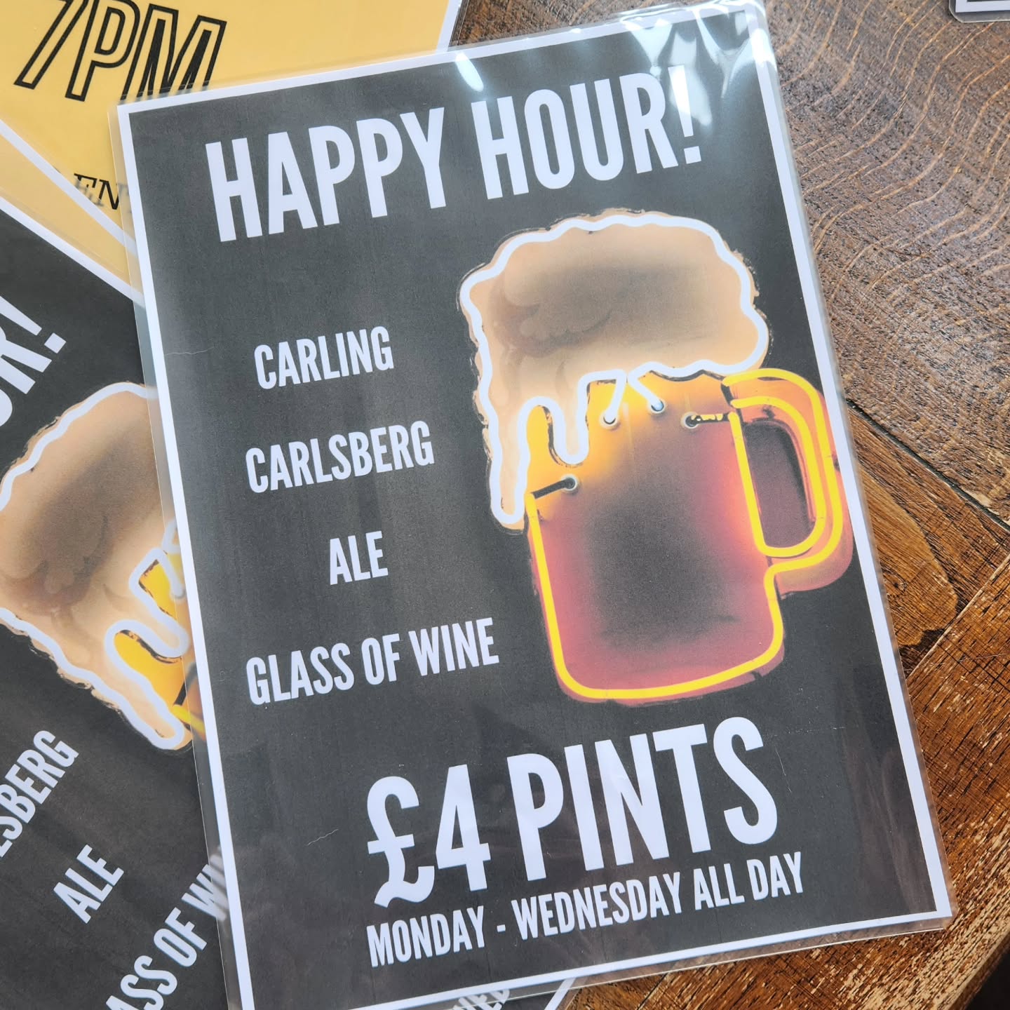 Putting the laminator to work.
Join us for a (bloody cheep by #camden standards) pint from 4pm 😍