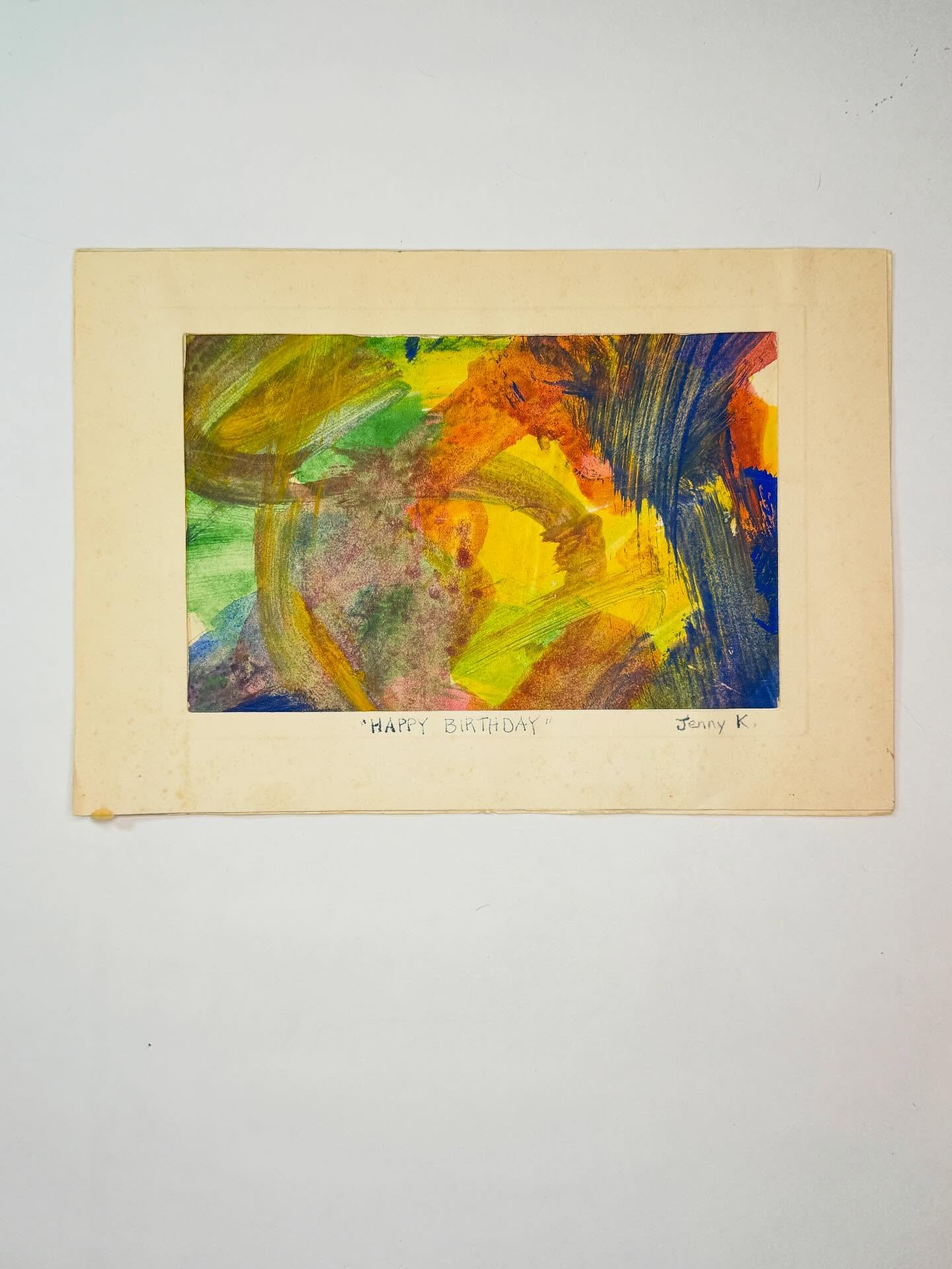 It’s my birthday today! 🎉 Here is a little painting I made when I was very little that apparently I titled “Happy Birthday”. If you zoom in you can see I used to spell my name Jenny. I changed the spelling in 8th grade because I thought the “ie” was more original. I guess I didn’t like being one of eight Jenny’s in my class?? ☺️
The second photo is “me” as a five year old (made it with my talented mom @maekelly77) and the third/fourth pics are my “award-winning” apple painting I did in first grade.
Fifth is current and how I celebrated this past weekend! Eating Malaysian food over in Portland. Delish.
.
Now time to go take a birthday nap on this cozy, rainy Tuesday. ☔️