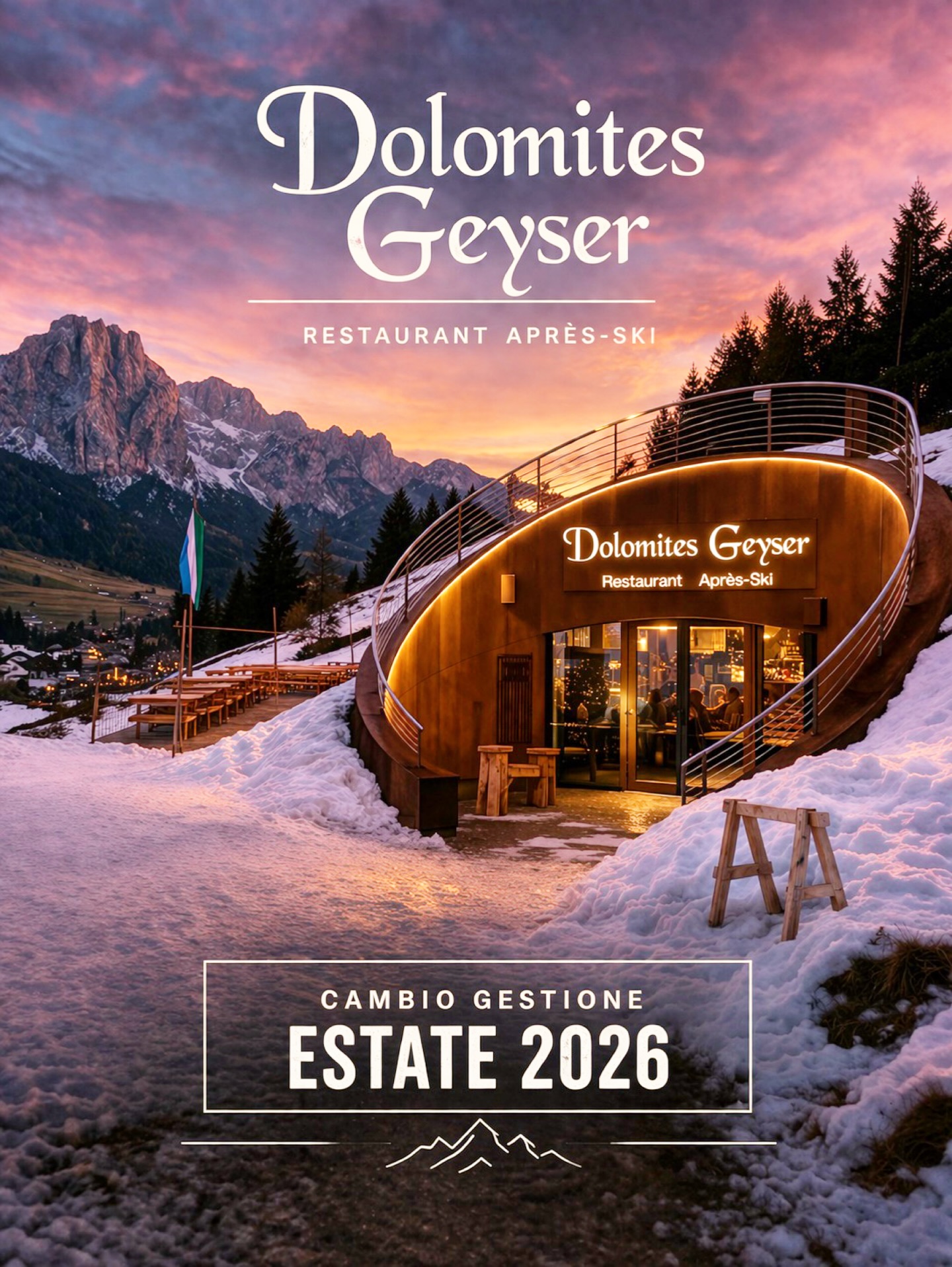 Ciao amici,
abbiamo preso una decisione.
Non è una di quelle semplici.
In questi anni il Geyser è stato molto più di un locale.
È stato persone, serate, momenti che non si programmano. 💕
E forse è proprio per questo che fermarsi pesa un po’ di più.
Dalla stagione estiva 2026
Dolomites Geyser Restaurant Après Ski sarà dato in gestione.
Fabio ha deciso di tornare alle sue origini.
E per un po’ ci prendiamo una pausa dal mondo della ristorazione.
Con questa scelta
si apre una nuova fase per il Geyser. 💪🏻
———————————————————————————
…Ma dove volete che vada?? 😏
Pesce d’aprile 🐟😂
Il Geyser resta qui.
E pure noi 😎🔥