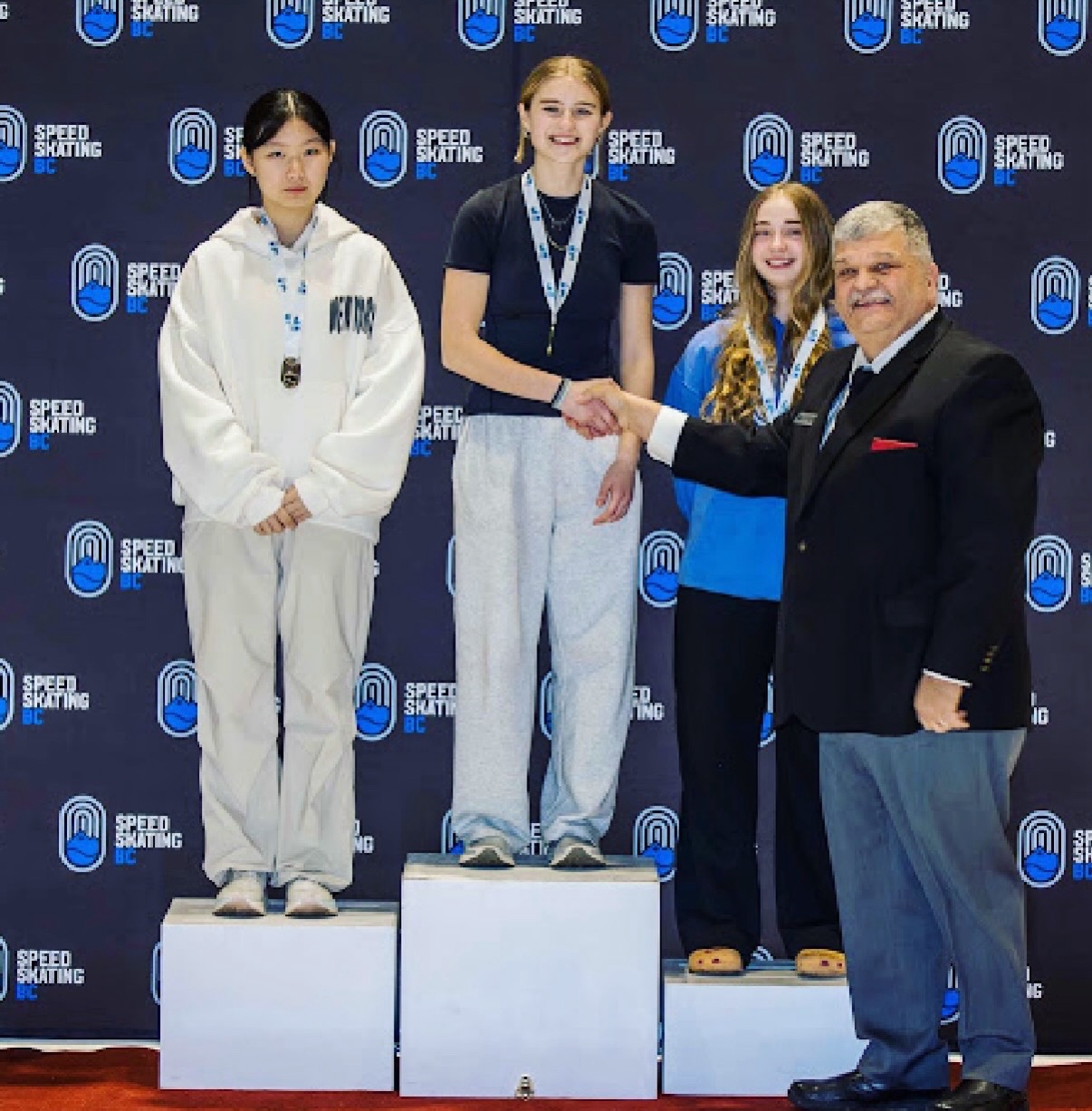 🥇 Our 2026 Provincial Short Track Gold medal winner Alex Mueller is off to the Canadian Youth Short Track - West Championships in Winnipeg, Manitoba along with Coach Keven Fitzpatrick who is the Head Coach of Team BC!! Wishing them all the success this weekend!! #cystchampionshipswinnipeg #shorttrackspeedskating