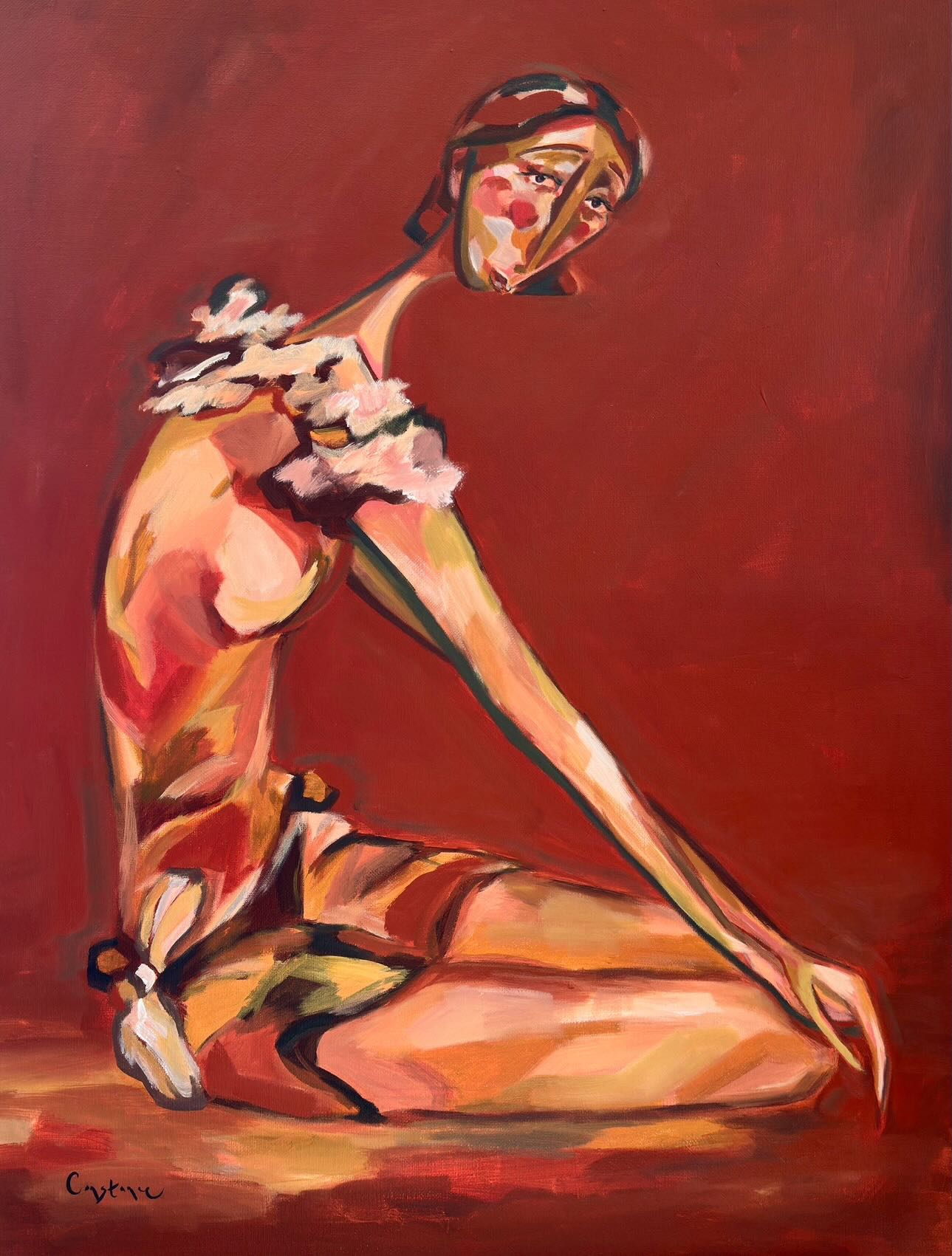 ‘Stephanie’ 🧡
80 x 60 cm
Constance 2026
.
#artist #interiors #portraitart