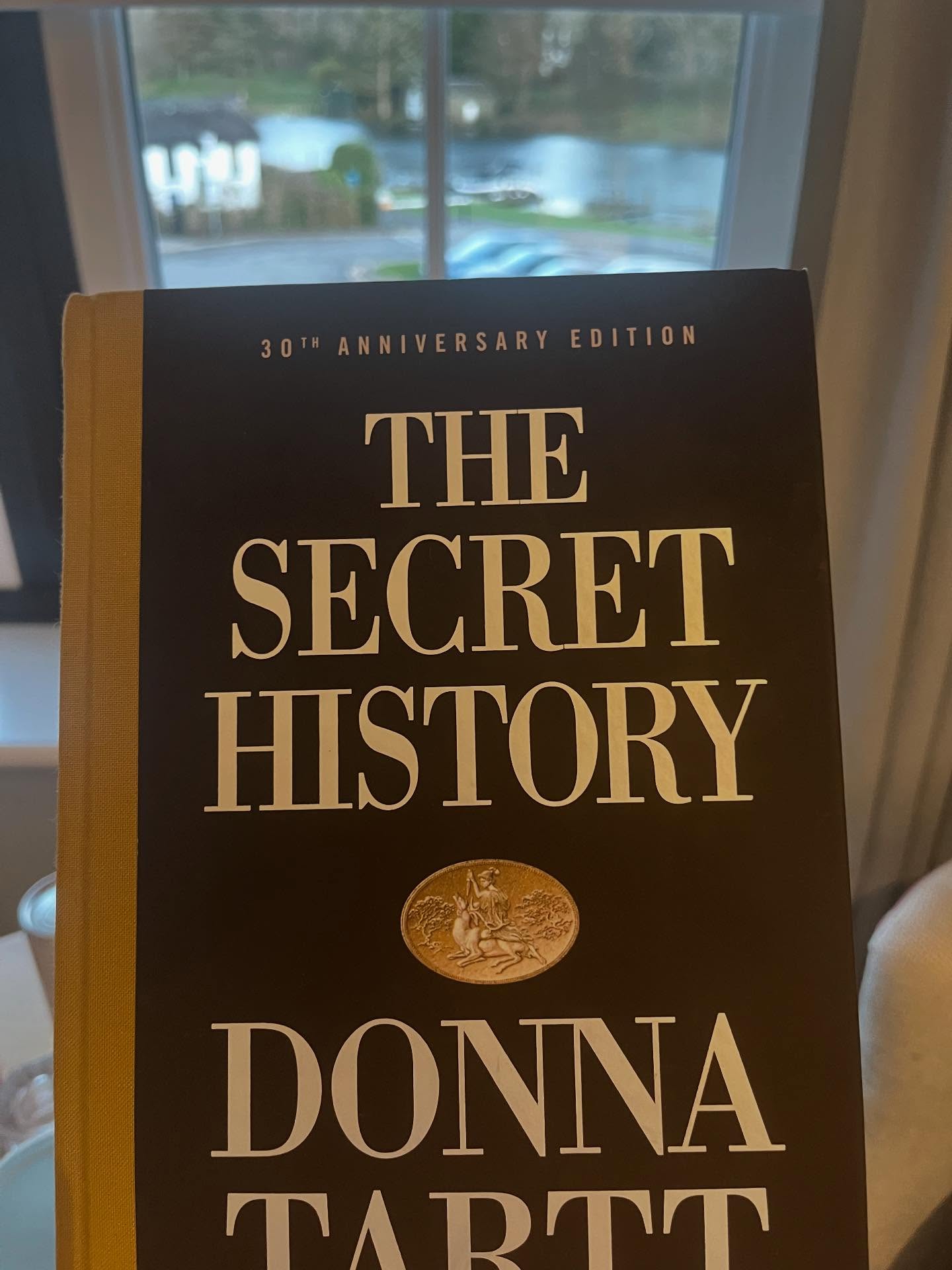 @markedwardsauthor and I have a lot of random things in common, one of which is an abiding obsession with the Secret History. We also recently both bought the new hardback re-issue (despite of course already owning it) and are doing a re-read! I’ve read it at least ten times, likely more. I’m up to the part just after Bunny and Richard have lunch. As always, I hate Bunny with a fiery passion. Such a brilliant book. #thriller #rereading #thesecrethistory #donnatartt