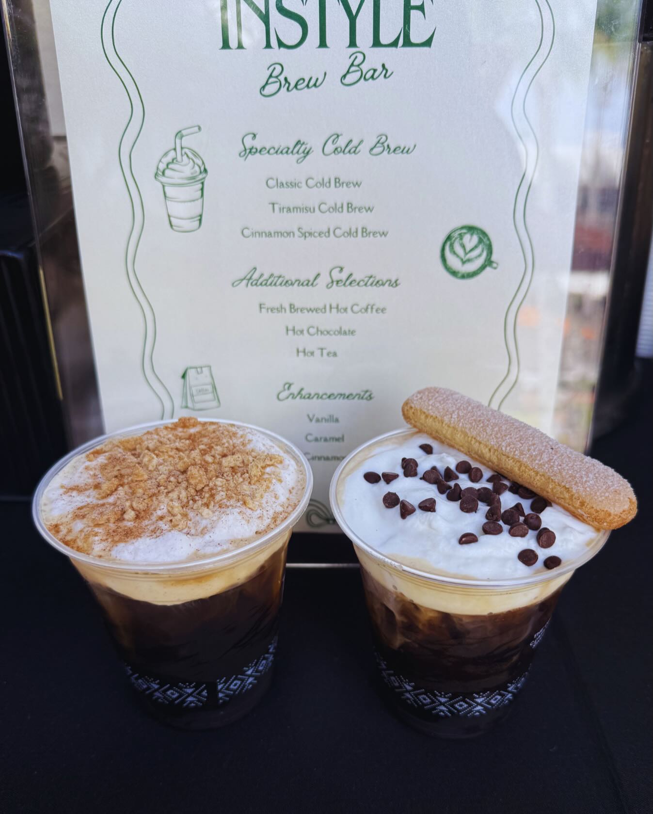 Brewed to elevate the moment ☕✨
Our InStyle Brew Bar transforms a simple coffee break into an experience—featuring specialty cold brews like tiramisu, cinnamon spiced, and classic, finished with thoughtful details and layered textures.
Because it’s never just coffee… it’s part of the experience.
#instylecatering #miamicatering #miamievents #coralgables #coldbrew