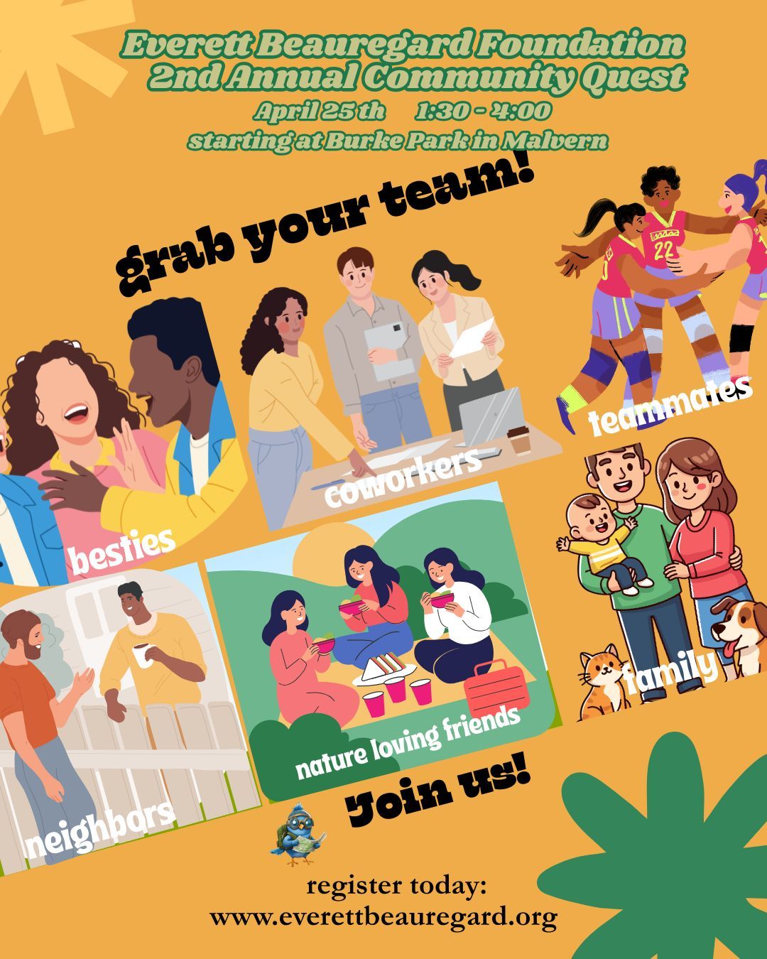 Adventure is calling!
With just about 1 month until the Community Quest, it’s time to grab your favorite people and prepare for the adventure. Let the organizers know you are coming – register today!
www.everettbeauregard.org
#EBFcommunity