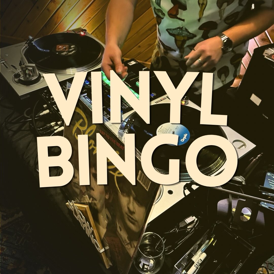THIS FRIDAY! And all summer longâevery first Friday come by and grab a card, grab a drink, and start listening for the song title :) join us at the best bar in town! Crested Bucha, Gunnison. Games at 6pm, 7pm and 8pm. Come for one or come for allâsee you there! #crestedbucha #gunnison #vinyl