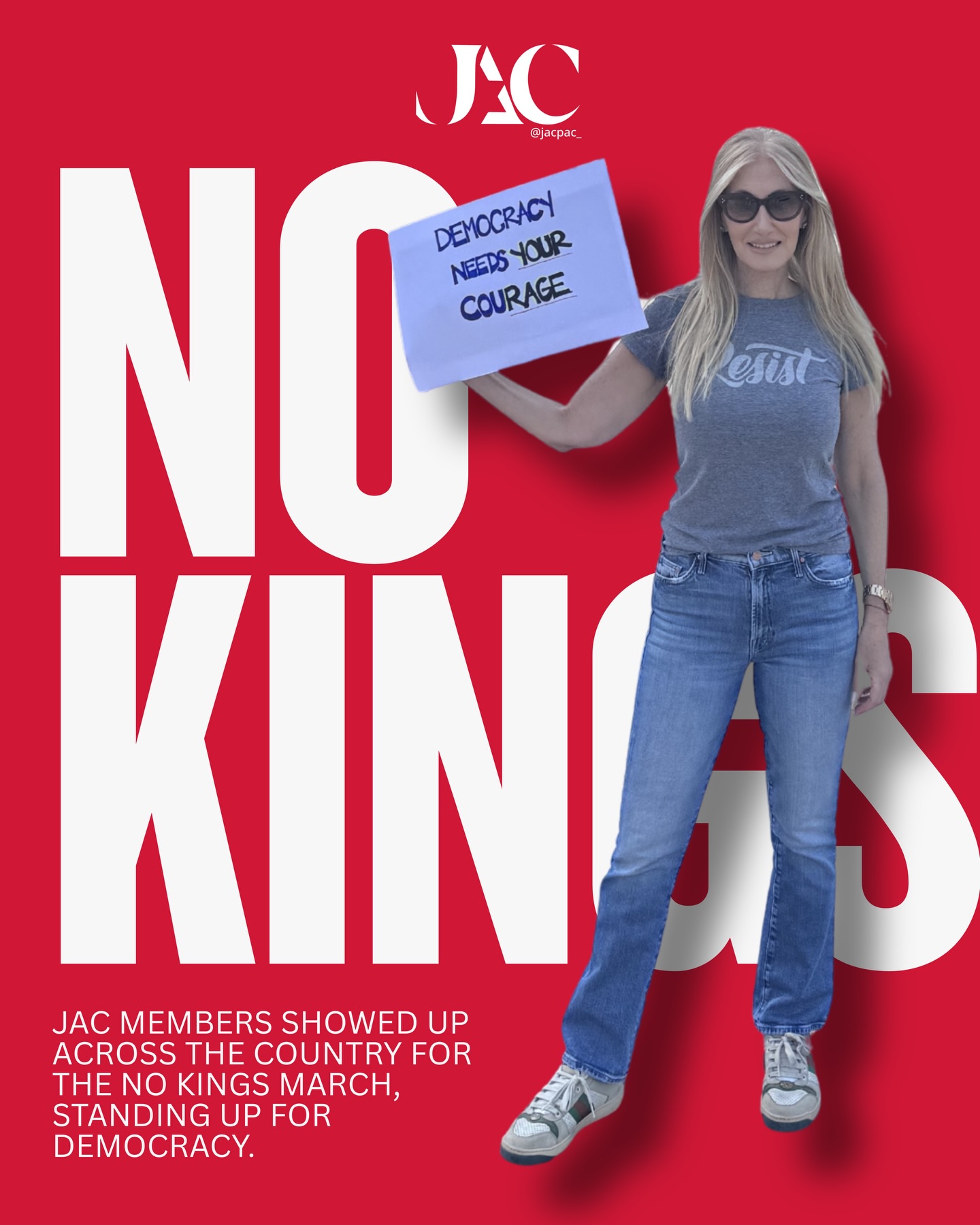 JAC showed up. Across the country. For democracy.
#NoKings #ShowUp #JAC
