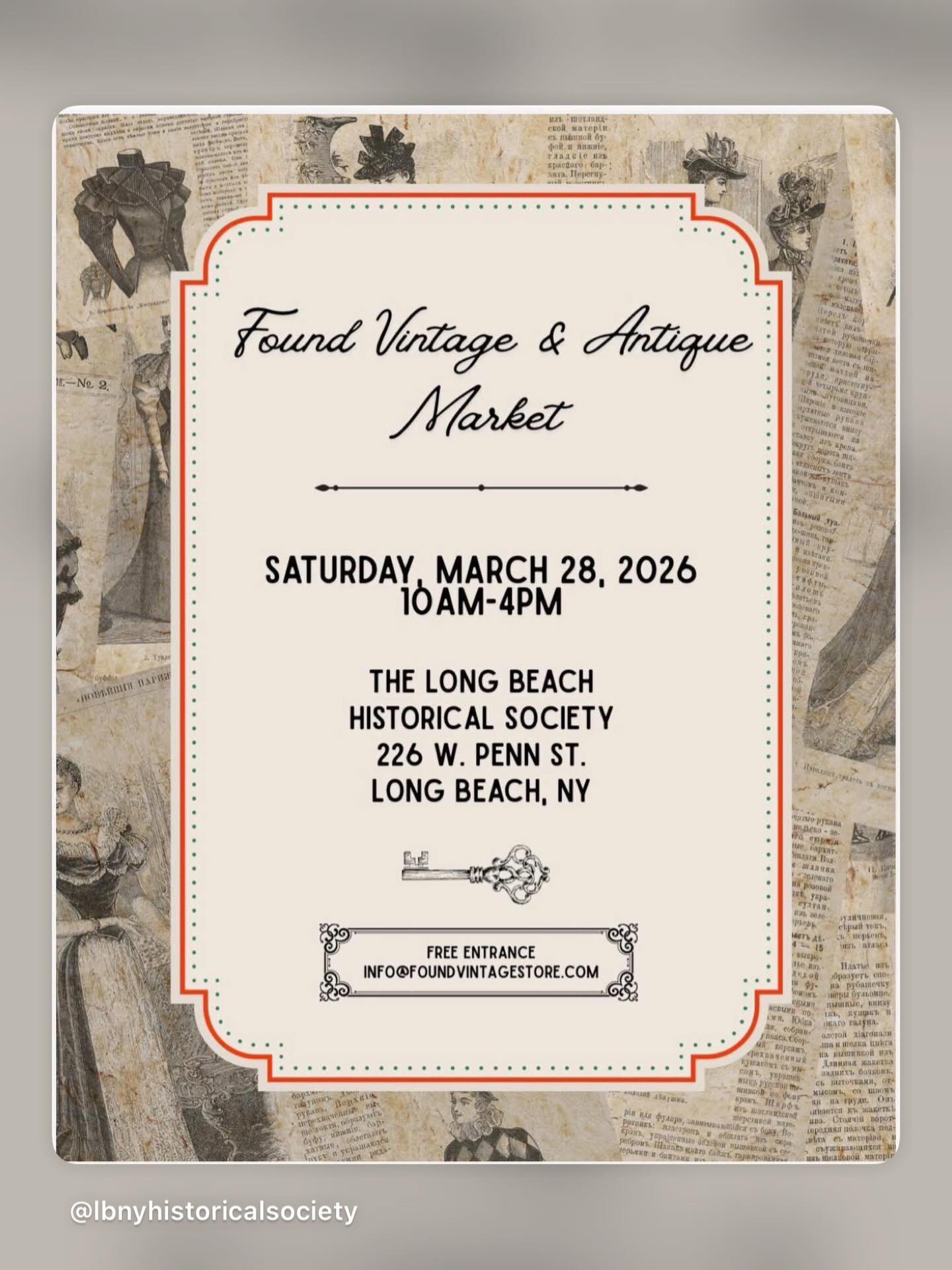 we will be out of the shop saturday so we can be @lbnyhistoricalsociety vintage and antique market 10-4 🐇come find us and all the other amazing vendors.