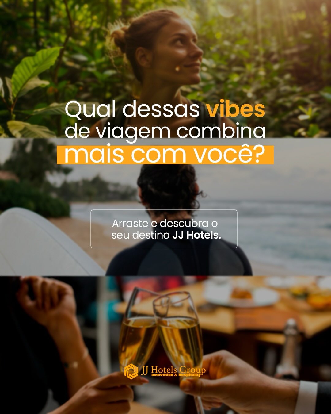 Qual dessas vibes combina mais com a sua próxima viagem? 🎒✨
Seja para desconectar na natureza, acordar com o pé na areia ou curtir o agito do centrinho, o JJ tem o refúgio ideal para o seu perfil.
Arraste para o lado e descubra o seu destino favorito! 👉
Conta pra gente nos comentários: você é do time Zen, Praiano, Centrinho ou Urbano? 👇
#jjhotels #dicasdeviagem #turismoSC #hospedagem #praiadorosa