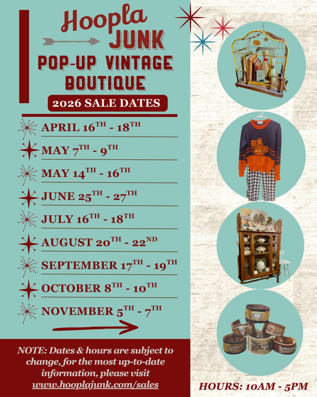 Mark your calendars, grab your friends, and get ready for one-of-a-kind finds all year long. From funky furniture to nostalgic gems, every sale is a fresh chance to discover something you didn’t know you needed (but definitely do).
See you at Hoopla 👀💫
#smallbusiness #mnvintage #twincitiesvintage #visitredwing