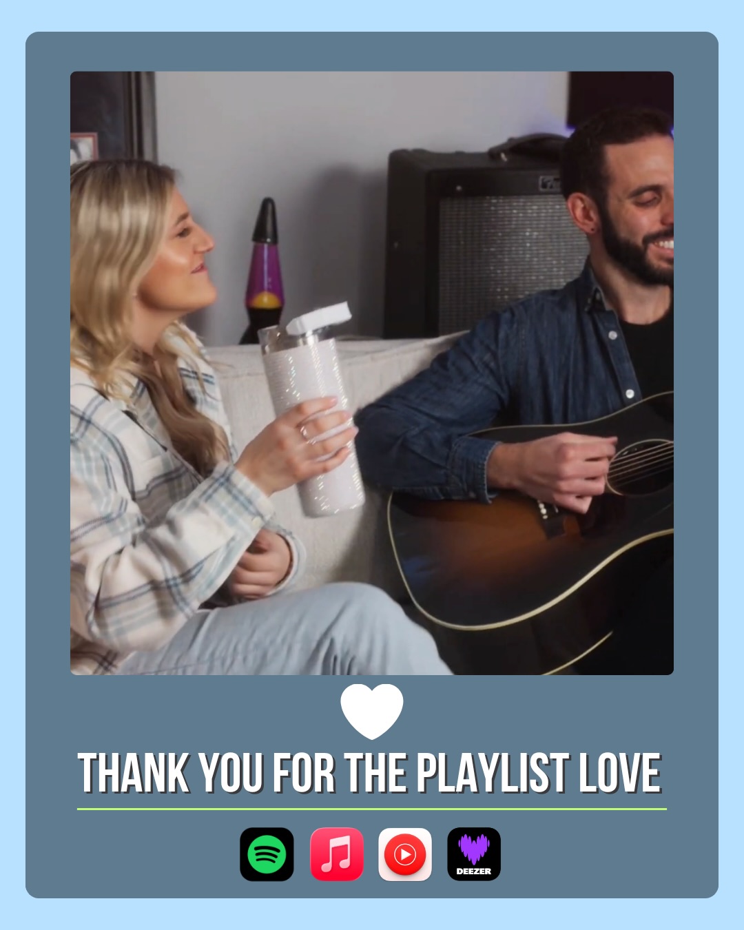 Every playlist add means so much to us 🤍
thank you for supporting What If I did
#loveplaylist
#countrymusic
#countryplaylist
#spotifyplaylist
#musicdiscovery
