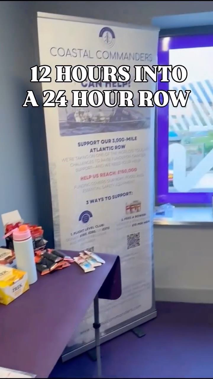 @anytimefitnessbishopscleeve are 12 hours into the 24-hour rowing challenge 🚣♂️
They are taking on this challenge to support our Atlantic rowing campaign - raising money for @younglivesvscancer and @moveagainstcancercharity .
Inspired by @jon.reilly recovery from cancer, this is about giving back and showing what’s possible.
If you’d like to support, you can:
👉 Donate to our charity campaign (link in bio)
👉 Or feed a rower to support our Atlantic campaign:
£5 = snack
£10 = meal
£30 = feed the crew
(Link also in bio)
Thanks to everyone who’s taken part so far - the support has been incredible 💙
#coastalcommanders #rowingchallenge #endurance #cheltenham #anytimefitness charitychallenge