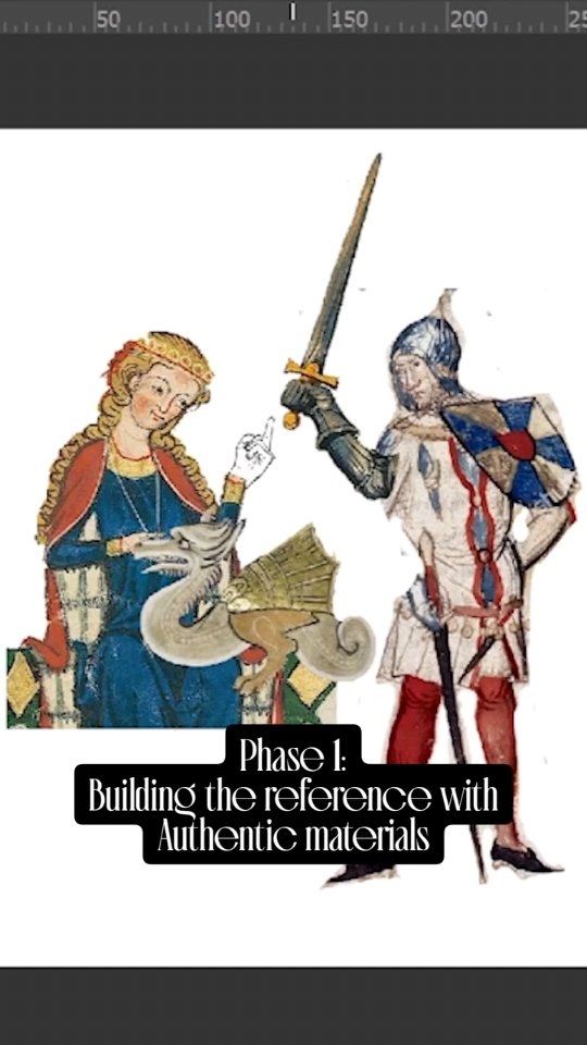 The 3 stages of my medieval paintings explained...
#wip #medievalart #tutorial #inspiration