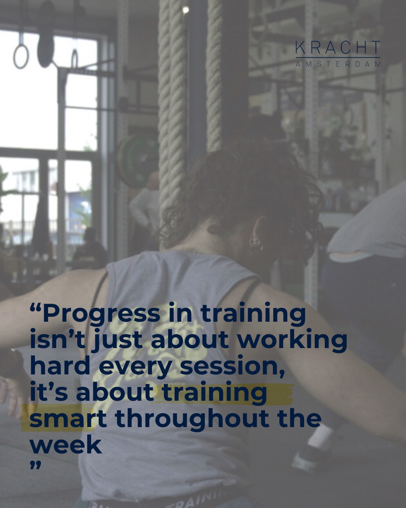 “Train with intention.
Progress in training isn’t just about working hard every session, it’s about training smart throughout the week. Knowing when to push and when to ease off helps your body recover properly and keeps your progress sustainable.
Take a moment to look at your training week in advance. Plan your harder sessions, allow space for recovery, and approach each workout with a clear intention.
Better planning leads to better recovery, and better long-term results.” - @artem_veprev coach tip of the day
💬 How do you plan your training week?
—
💡 Coach Tip of the Day
Every Monday we share training tips from our coaches to help you train smarter and get more out of your workouts.
#krachtamsterdam #krachtcommunity #trainingtips #trainingsmart #amsterdamfitness