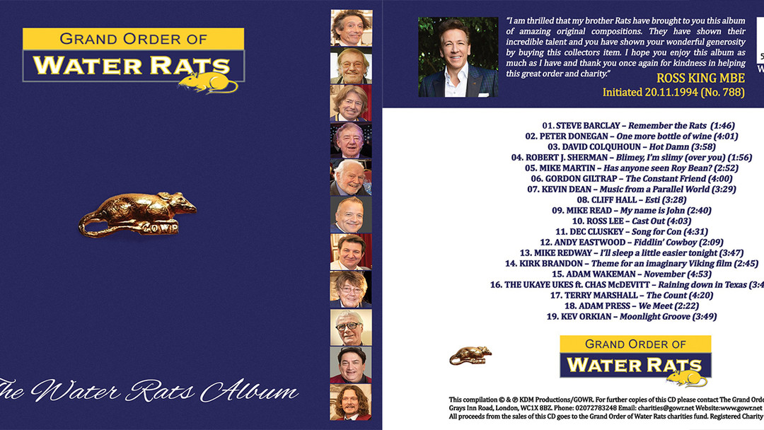Click the link in my bio to purchase The Water Rats Album — a heartfelt collectors’ CD produced by Water Rats @mikemartinauthorhistorian & @kevin_dean__ to raise funds for the @grand_order_of_water_rats charities fund. A beautiful mix of tracks and true community spirit. Link in Bio
#WaterRats #CharityAlbum #grandorderofwaterrats #ladyratlings #waterratslondon