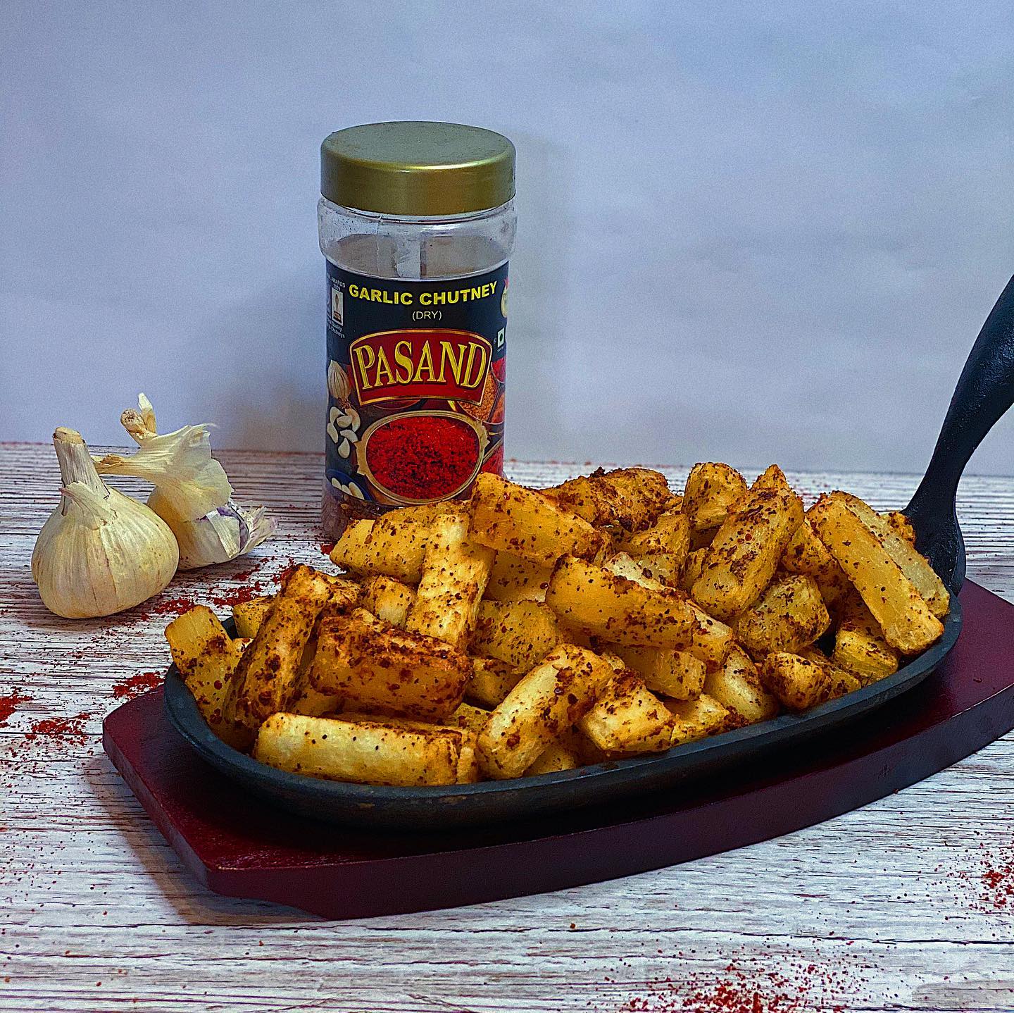 Garlic Chilli Mogo 🌶
—————————
1. Peel and cut fresh cassava, then boil them for around 20 mins or until they’re easily pierced by a fork.
2. Next, toss the dry boiled cassava in some salt, pepper, chilli and garlic powder.
3. Place the cassava in the air fryer on 220 degrees and crisp the Mogo for around 10 mins or until crunchy. Ensure to toss half way through cooking.
4. Lastly, toss in some more chilli and serve hot.
—————————
#mogo #indianfood #garlic #chilli #spicyfood #fyp #yummy #instafood #foodporn #foodie #foodblogger #cooking #cassava #chips #indianfood #homecook #recipes