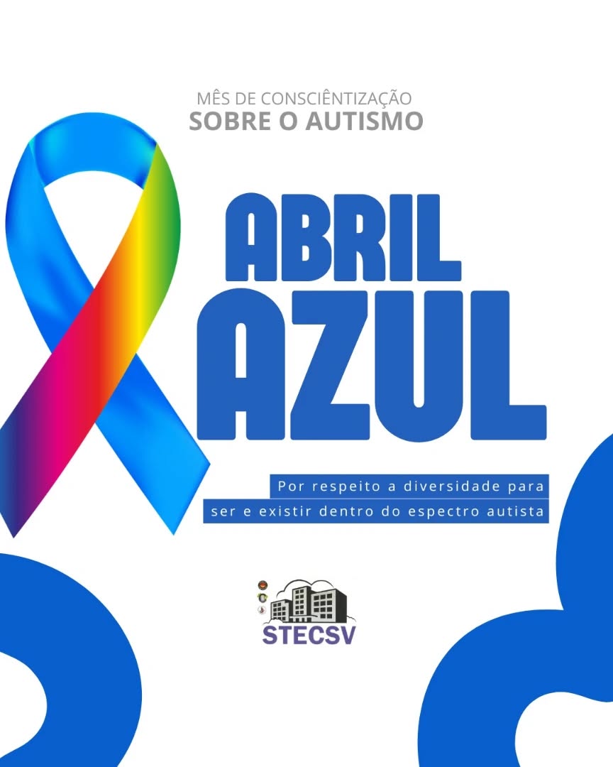 Abril é o mês de dar voz à inclusão, ao respeito e à empatia 💙🌈
O Abril Azul nos convida a enxergar além dos rótulos e a valorizar cada pessoa dentro do espectro autista, respeitando suas particularidades, seu jeito de ser e existir no mundo. Informação gera compreensão. Compreensão gera respeito.
Vamos juntos construir ambientes mais acolhedores, inclusive nos condomínios e locais de trabalho, promovendo dignidade e igualdade para todos 🤝
O respeito começa com atitudes diárias. Faça parte dessa causa 💙
#AbrilAzul #stecsv