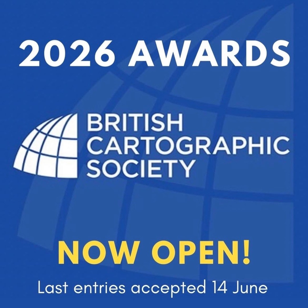 #MapMonday On this Map Monday, a reminder that our BCS Awards are open for entries 🏆 Find out more about the categories and how to enter here: https://www.cartography.org.uk/awards
We look forward to showcasing the amazing maps in due course 🗺️ 😁