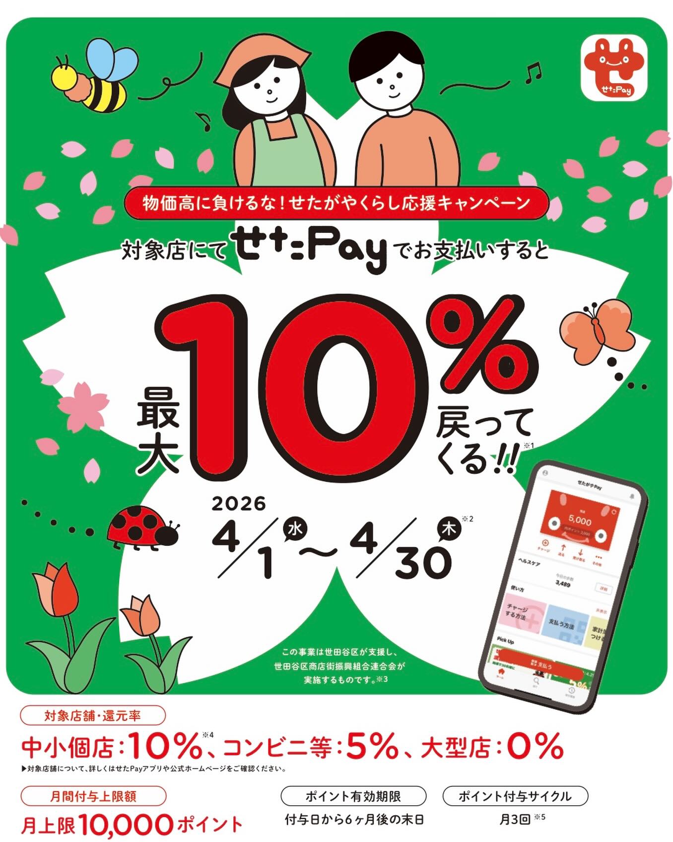 ãããPayã§ãæ¯æãâ«ã
4æãããPayæãããªã¹ã¹ã¡ã§ãâ¡
ãç©äŸ¡é«ã«è² ãããªïŒãããããããå¿æŽãã£ã³ããŒã³ã
åœãµãã³ã¯10%éå
ã§ãâ«
æ¯éãã®æ©äŒã«ãè¶ããã ãã(^^)
====================
ãç©äŸ¡é«ã«è² ãããªïŒãããããããå¿æŽãã£ã³ããŒã³ã
察象åºèã§ã®ã³ã€ã³æ¯æãé¡ã«å¯ŸããŠæå€§10%éå
ïŒ
ãæéã2026幎4æ1æ¥(æ°Ž)ïœ4æ30æ¥(æš)
â»ãã£ã³ããŒã³äºç®äžéã«éãæ¬¡ç¬¬ãäºåäºåãªãã«æ©æã«çµäºããå ŽåãããããŸãã
#ããããpay
#éŒçž
#è©ãã
#èªåŸç¥çµãæŽãã
#豪埳寺