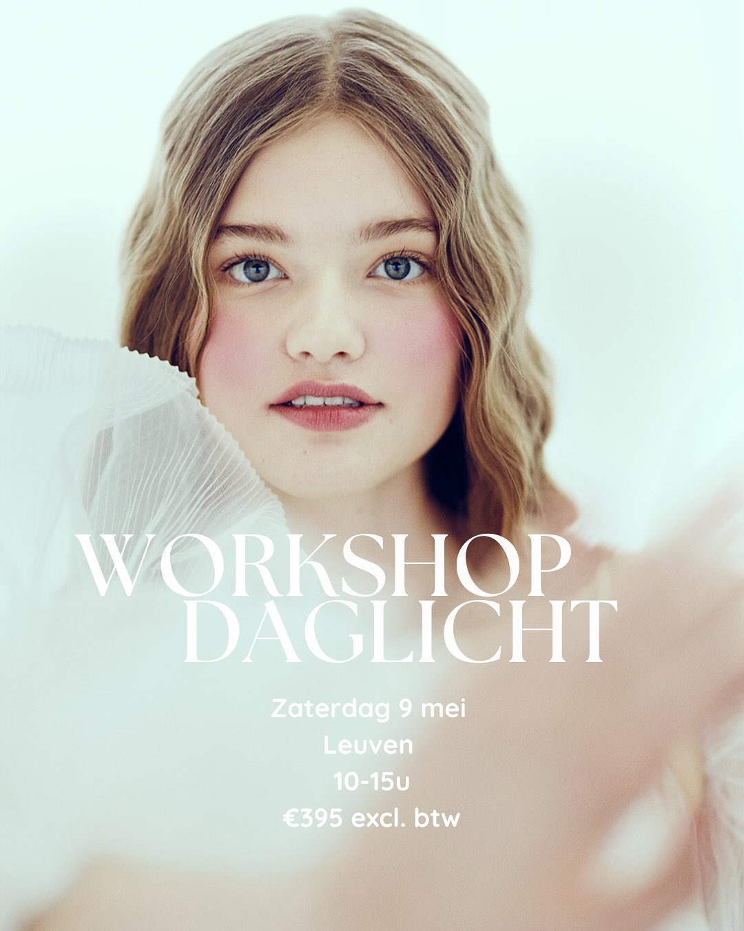 Binnenkort staat er weer een workshop met daglicht op de planning, deze keer op een zaterdag!
We leren daglicht op een andere manier benaderen en manipuleren. Leuke settings met model en styling om je creativiteit een boost te geven 💥
Ben jij er bij?
#workshopdaglicht #workshopleuven #workshopfotografie #fotografieworkshop