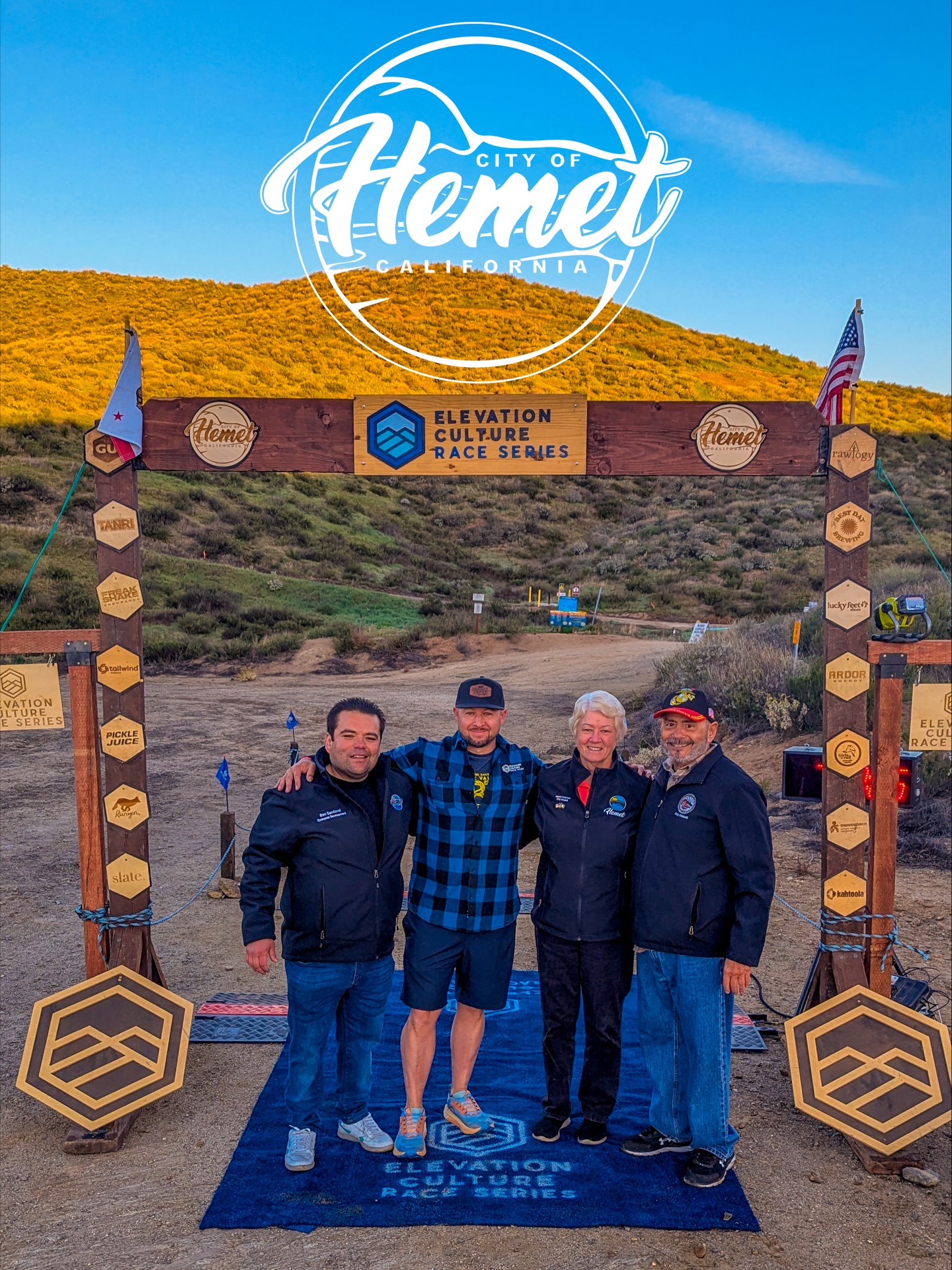 This is PARADISE! Our friends and city is truly amazing 🙌🏻 a HUGE THANK YOU to @hemetgov for all you do for our community. See you next weekend at the Bedrock Valley Trail Runs and Gravel Ride. Let’s take in the views together.