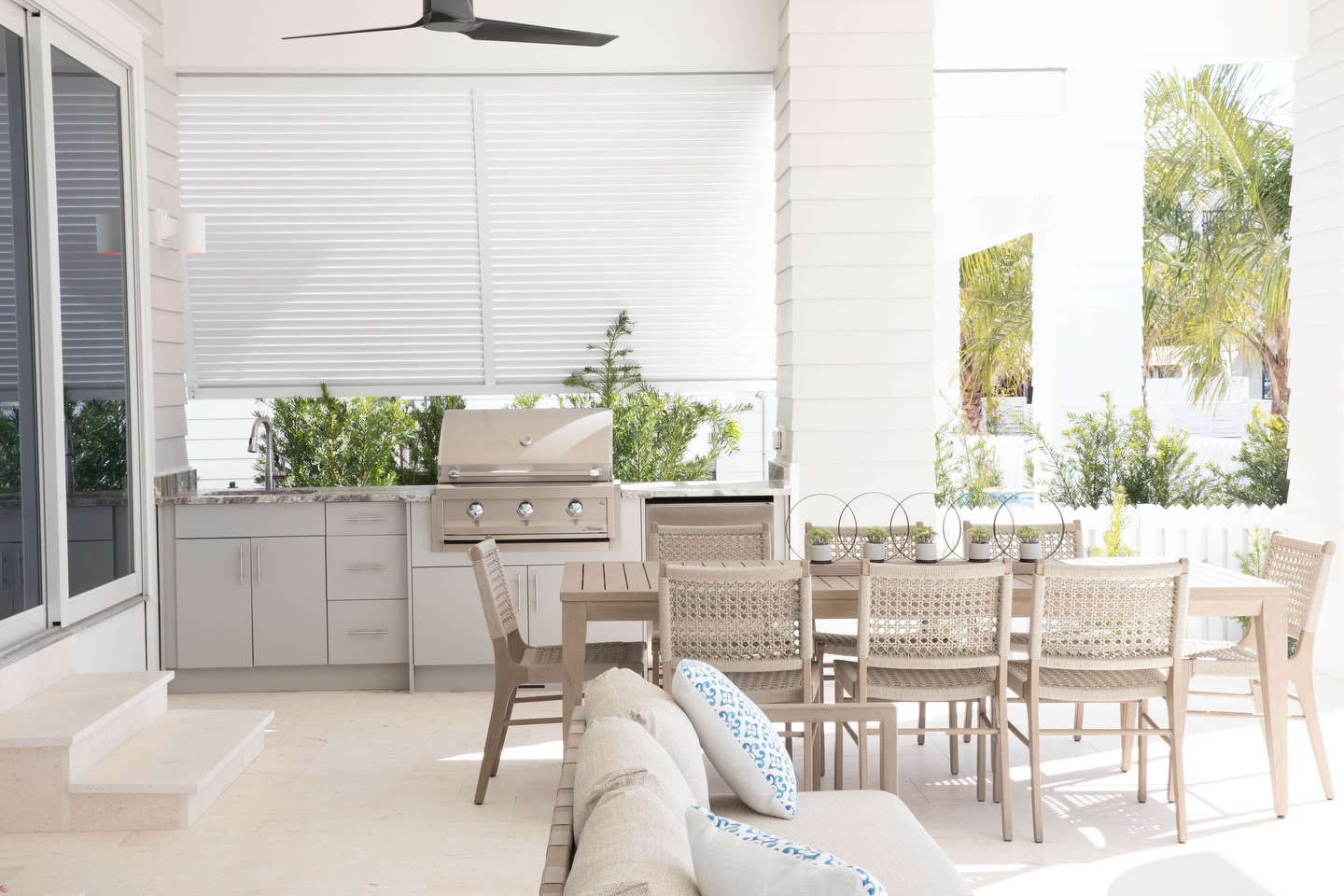 Sun-soaked serenity meets effortless coastal living
This one home reimagines outdoor living as a complete experience—where every space, from the breezy dining area to the panoramic rooftop lounge, feels seamlessly connected. Clean lines, soft neutrals, and natural textures layer together to create an atmosphere that’s both warm and refined.
Designed for gathering, unwinding, and soaking in the view, it brings the comfort of indoors outside—elevated, inviting, and undeniably chic.
#interior #interiordesign #outdoor #30a #luxurydesign