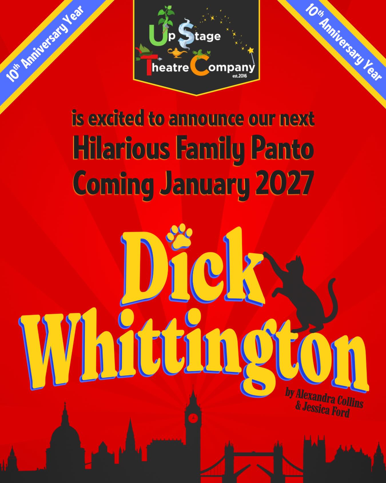 Excited to announce our chosen panto for January ’27!
Cast announcement coming soon!