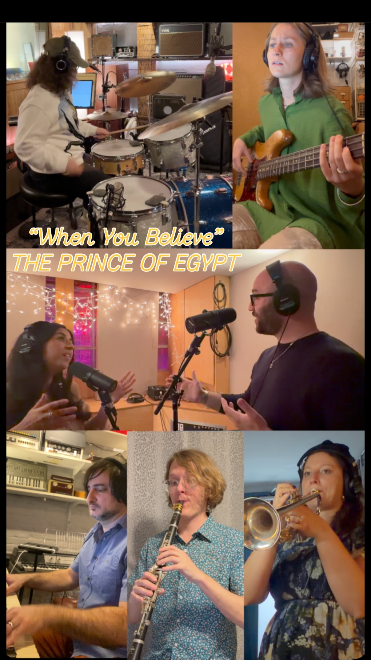 So thankful for the opportunity to get together with these incredible musicians and record our cover of “When You Believe” from The Prince of Egypt. I want to highlight More Joy and Less Oy through Jewish music and this was the best way to begin. This song introduces the idea of miracles, faith, and truly believing it can be better - all things that I feel we definitely need in the word right now. 🙏🏻Huge thank you to @ariaxelrod @ghazalmizrahi @ajdrumz @mrs.esper @scottsteinmusic @fordclarinet and @grandstreetrecording for recording, @dustinbeardsley for the great final edit/mix/master, @mikebrinzer for the arrangement, and to the Storytellers program for making it all possible. 💙