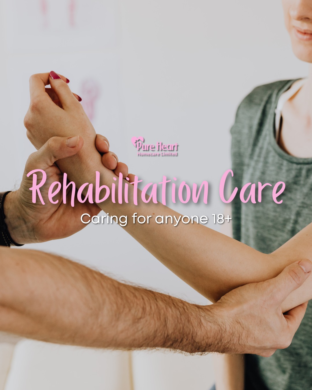 Rehabilitation Care for anyone 18+ 💗
Our rehabilitation services are carefully crafted to facilitate the recovery journey of our clients, assisting them in rebuilding strength, mobility, and independence after experiencing illness, injury, or undergoing surgery.
At Pure Heart Homecare, we pride ourselves on delivering personalised services that cater to the individual needs of our Service Users, allowing them to receive specialised care within the familiar surroundings of their own homes.
purehearthomecare.co.uk for more!
#PureHeartHomecare #HomeCare #RehabilitationCare