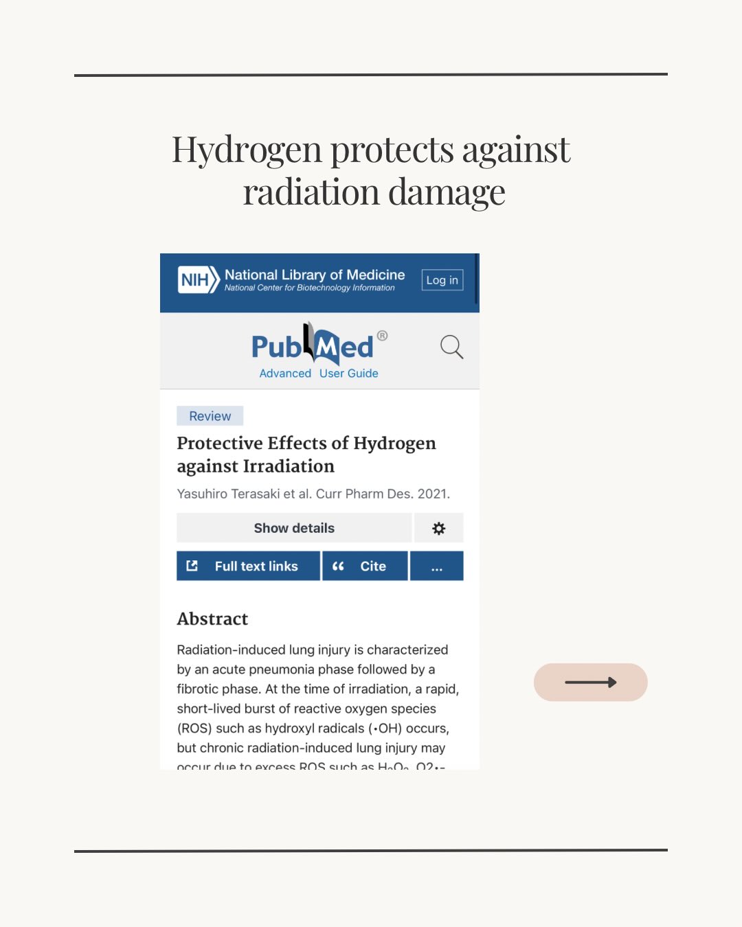 Hydrogen is being studied as a potential radioprotective agent.
By selectively targeting the most harmful reactive oxygen species (ROS), hydrogen helps reduce oxidative stress, protect cells, and support recovery at both acute and chronic levels.
This research highlights hydrogen’s potential role in cellular protection and inflammation control.
#hydrogentherapy #oxidativestress #longevity #biohacking #antioxidants