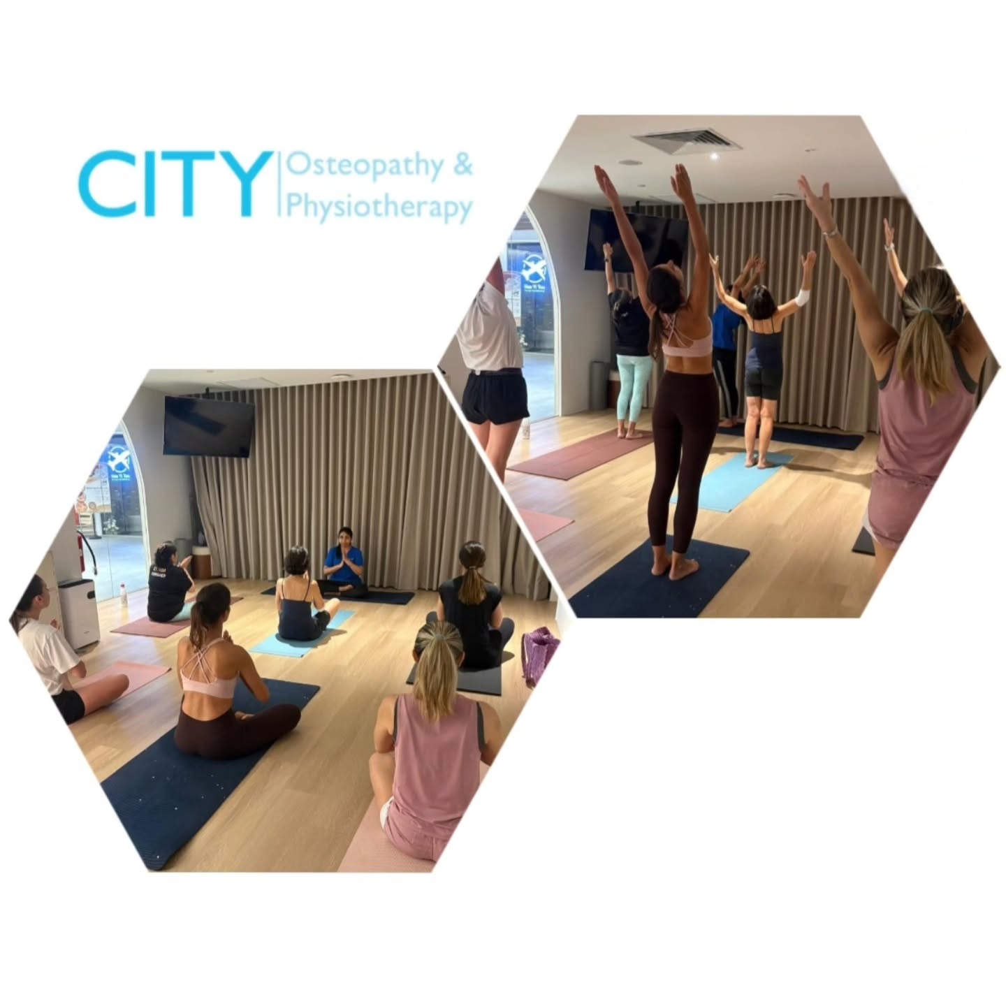 Many thanks @cityosteophysio for a Therapeutic Yoga taster session for our members. This practice is particularly effective for managing stress, improving mobility and supporting injury recovery.
#partnership # TherapeuticYoga #joinourcommunity