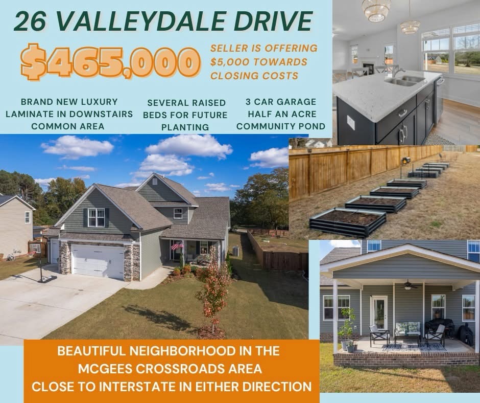 📍 26 Valleydale Drive | Benson | Amenities Galore! 🎣
Looking for the perfect blend of comfort and convenience? This home puts you right in the heart of McGee’s Crossroads! Close to everything, and far enough away from the hustle and bustle of the cities. It has the space and feel you’ve been searching for. Don’t miss your chance to make it yours!
#prettyrelentless #ncrealestate #johnstoncountync #CountryLiving #LoveWhereYouLive